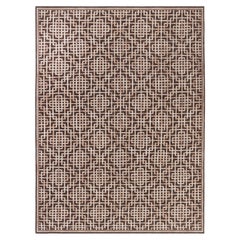 Modern Pavilion Geometric Design Handmade Wool Rug by Dorie Leslie Blau