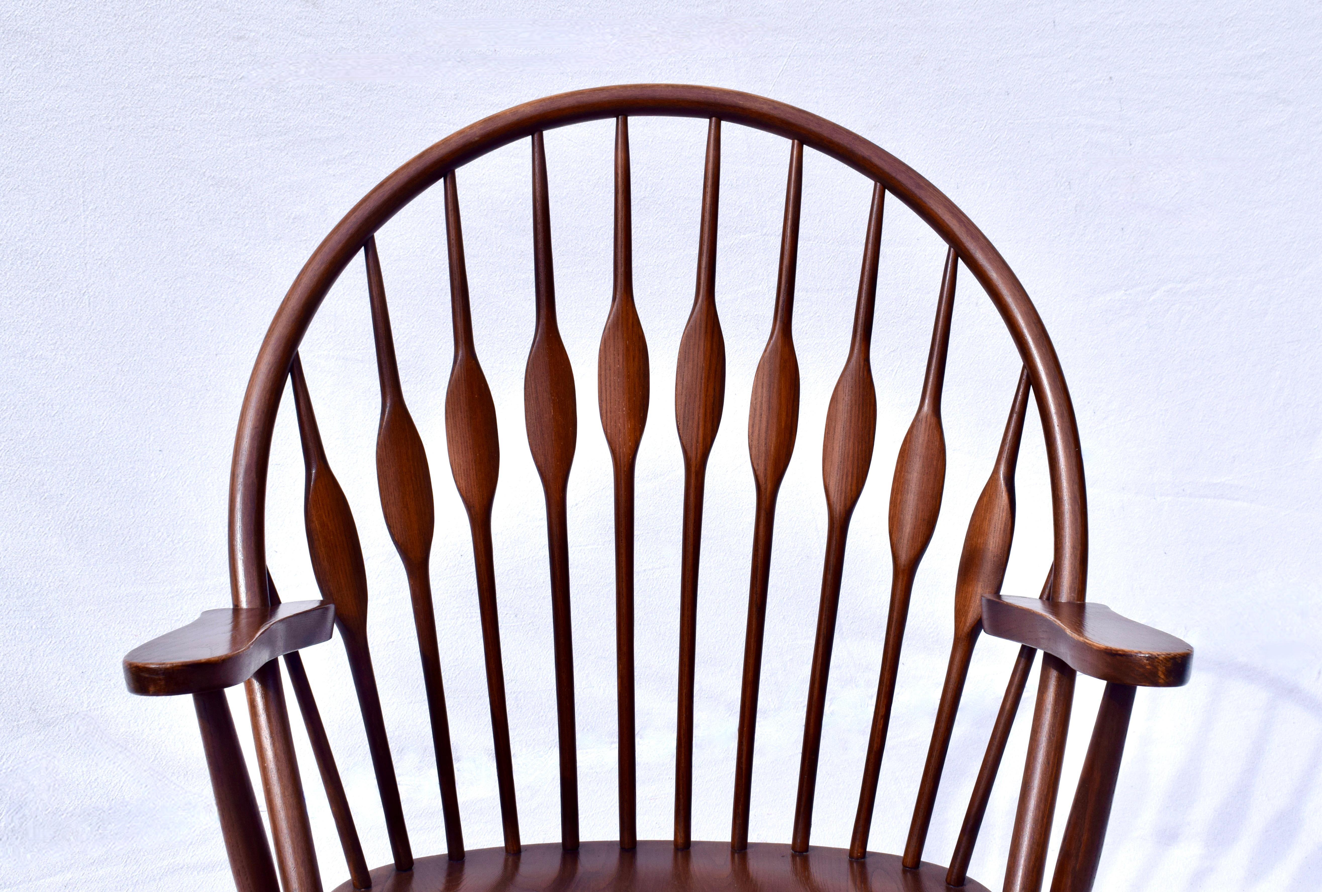 Poltroncine da pranzo moderne in stile pavone realizzate a mano, set da 6 in vendita 3