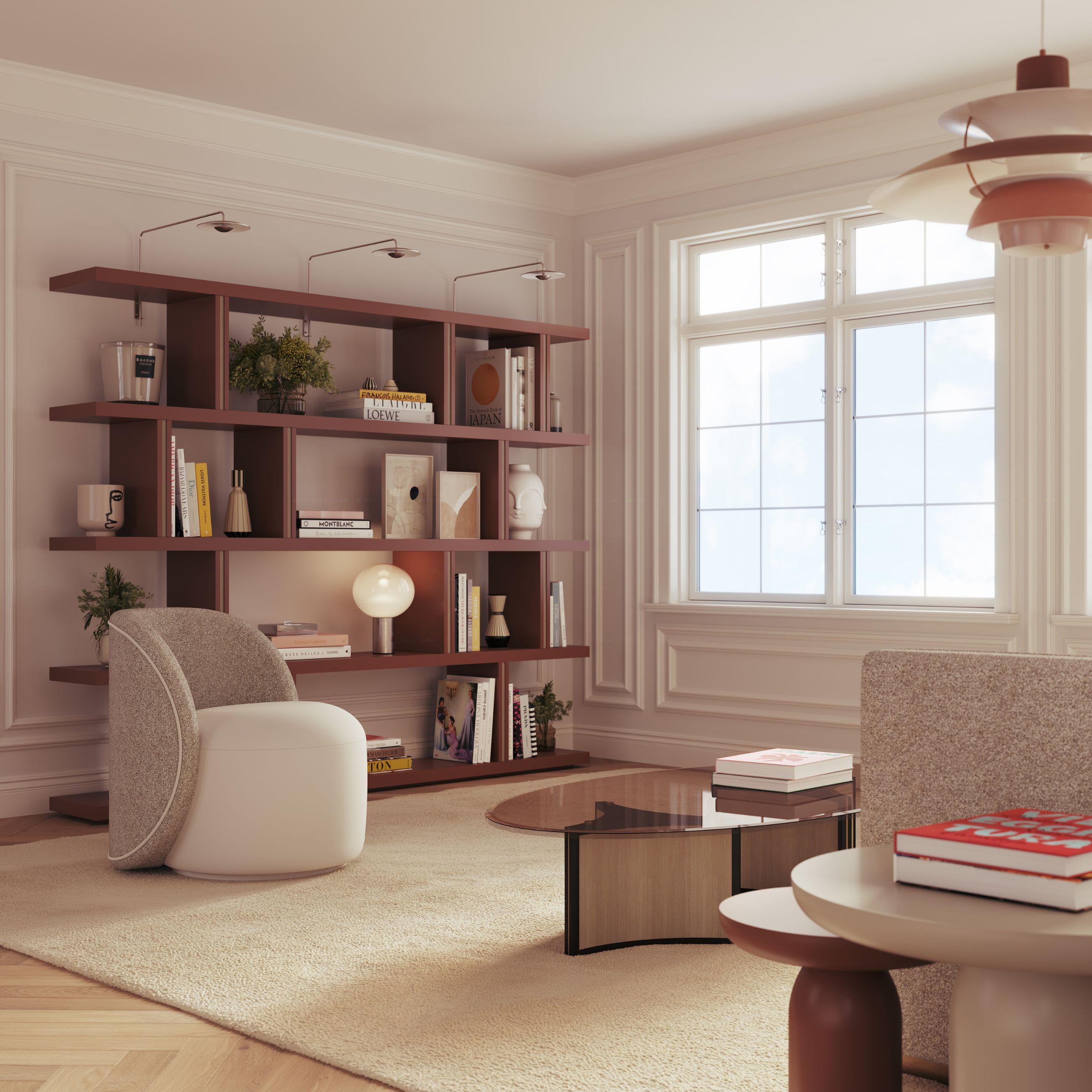 Le fauteuil PEARL allie confort et polyvalence à une esthétique moderne. Sa forme arrondie et accueillante est complétée par une base pivotante, offrant à la fois fonctionnalité et flexibilité. Recouvert d'un tissu au choix dans la collection