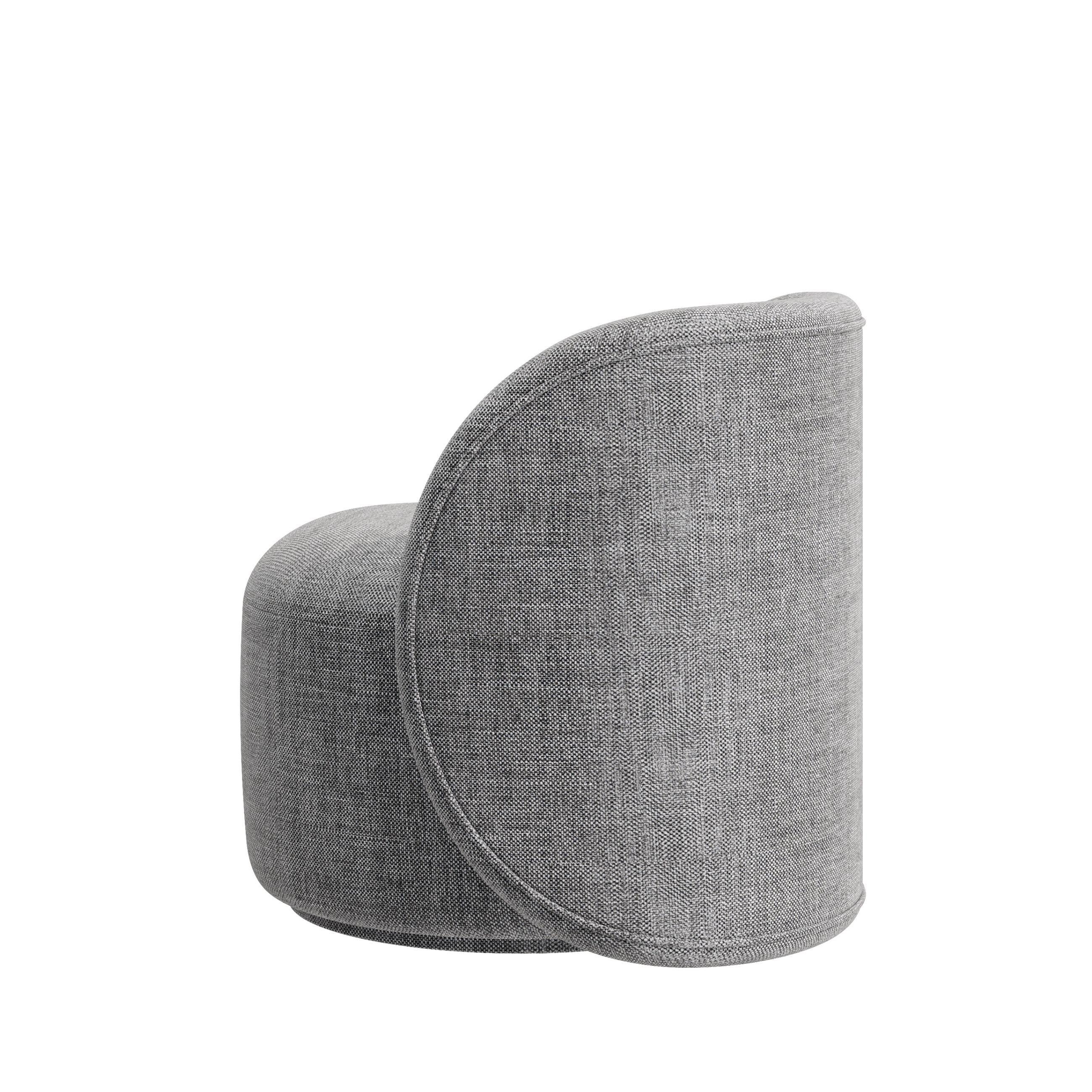 Cuir Fauteuil pivotant moderne PEARL avec Silhouette arrondie et Design Elegant en vente