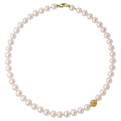 Collana moderna di perle e perline d'oro - by Bombyx House