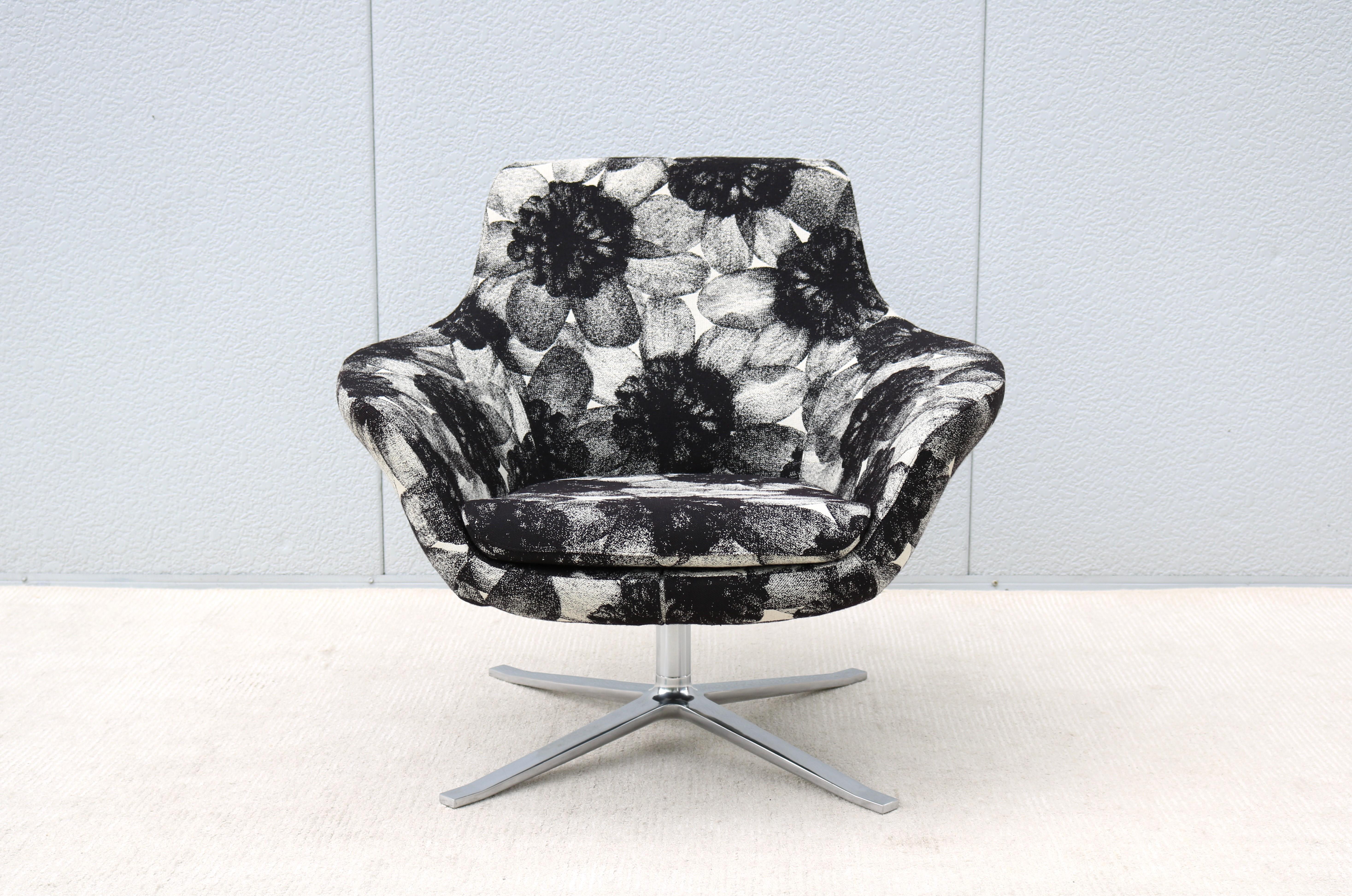 Modern Pearson Lloyd für Coalesse Black Bob Swivel Lounge Chair von Walter Knoll im Angebot 2