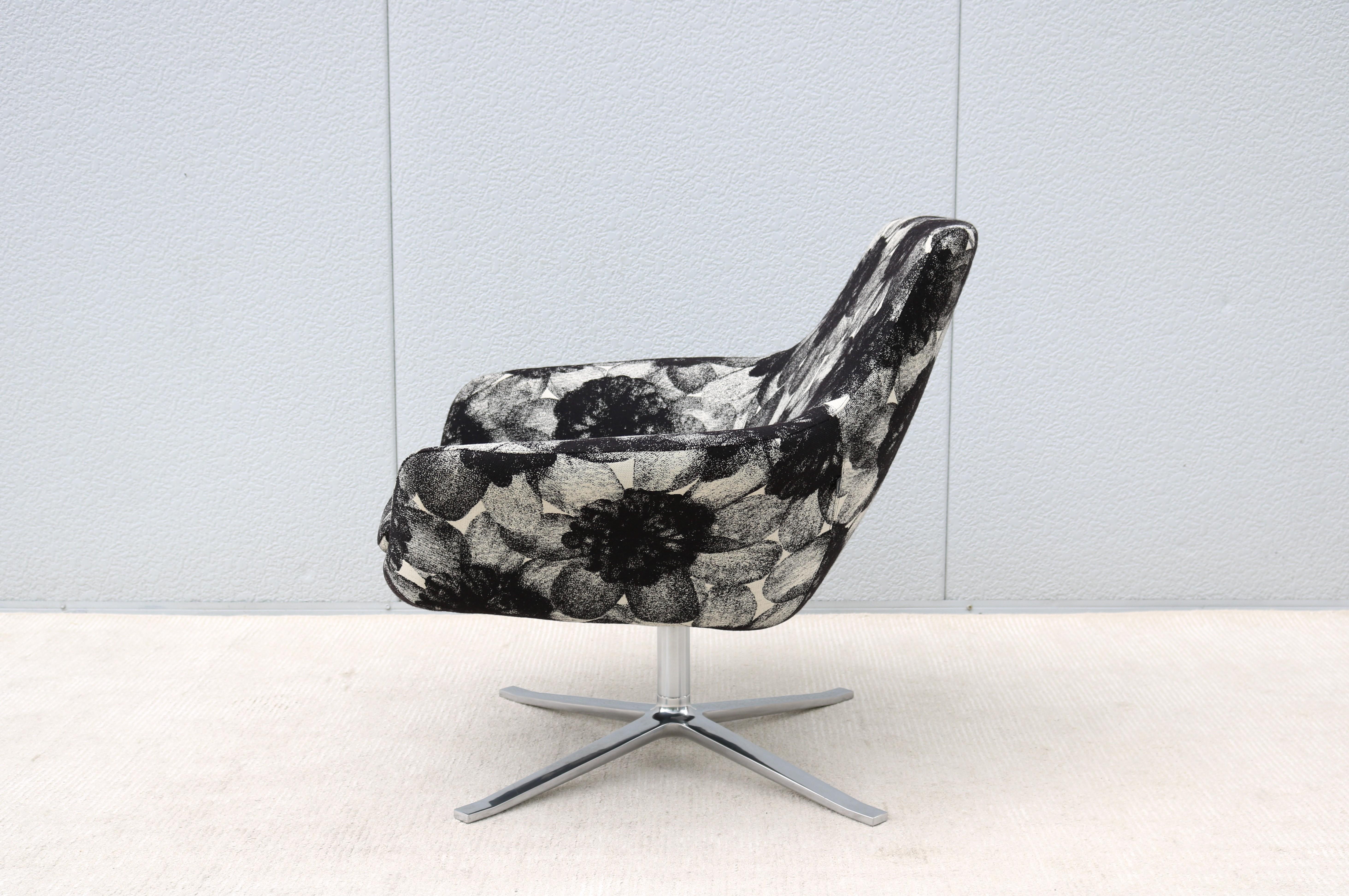 Modern Pearson Lloyd für Coalesse Black Bob Swivel Lounge Chair von Walter Knoll im Angebot 7