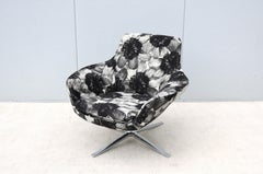 Modern Pearson Lloyd for Coalesse Black Bob Swivel Lounge Chair by Walter Knoll