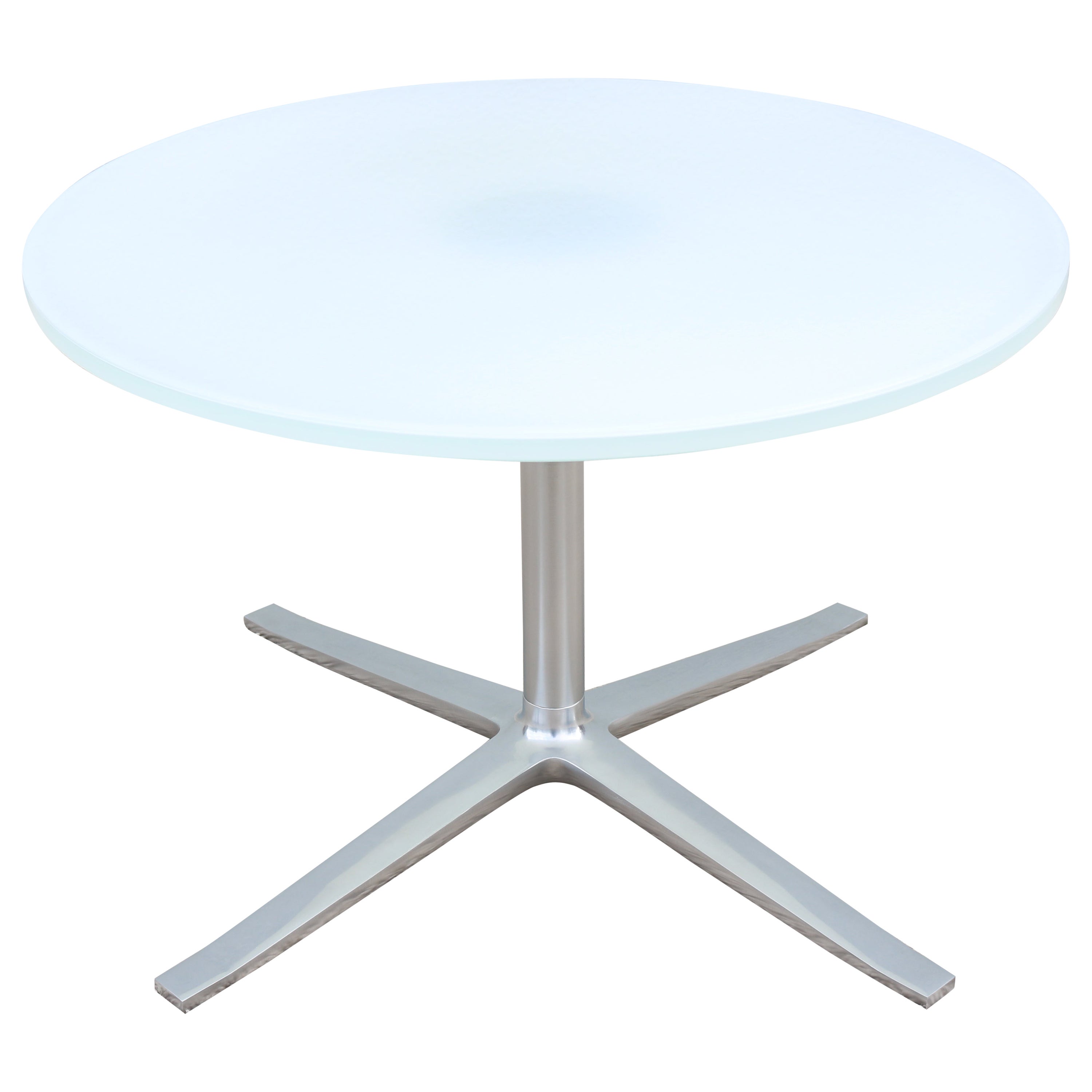 Moderner moderner Couchtisch mit runder Glasplatte von Pearson Lloyd für Coalesse Bob