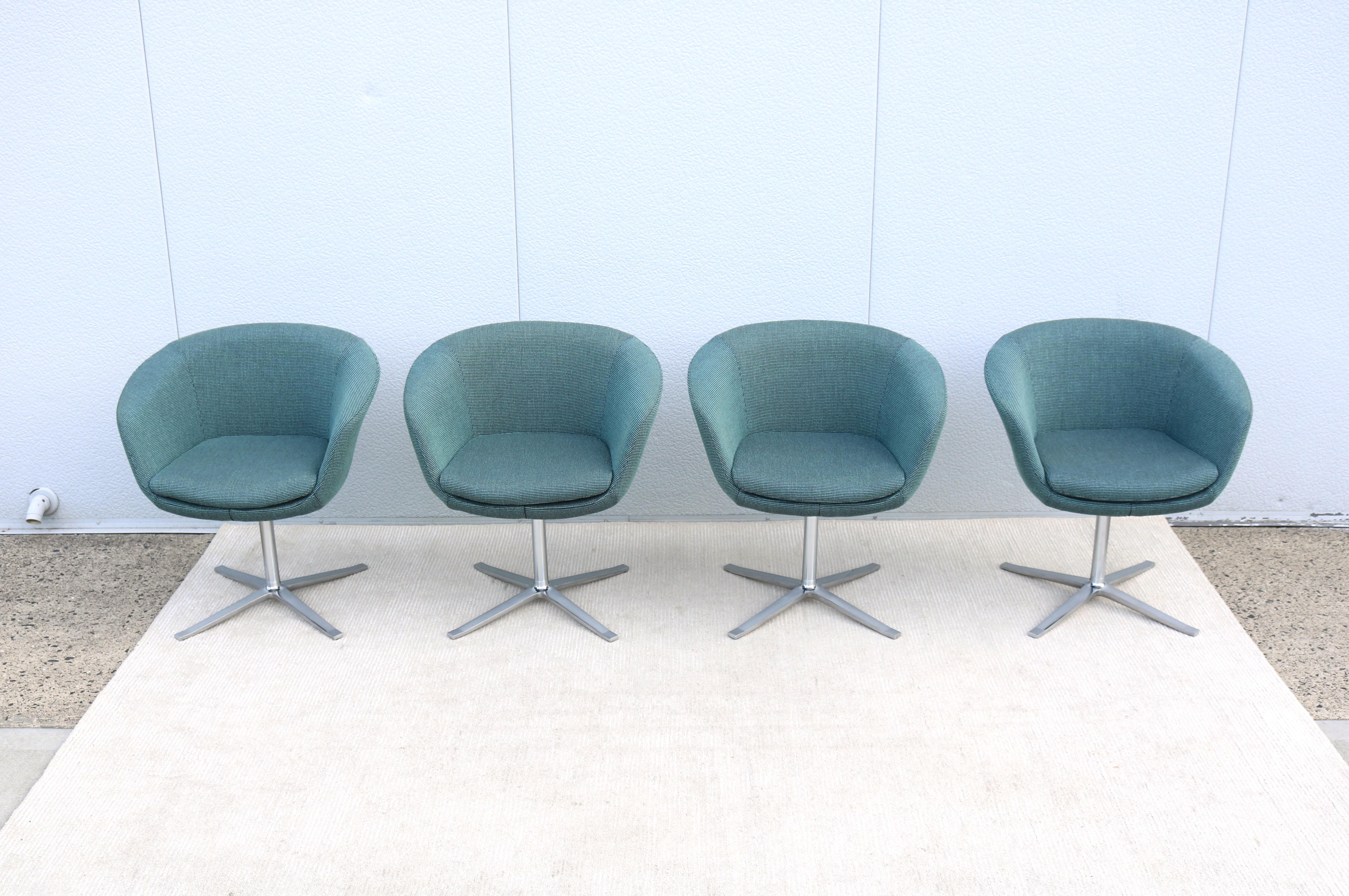 Americano Sedie girevoli moderne Pearson Lloyd per Coalesse Bob di Walter Knoll - Set di 4 in vendita