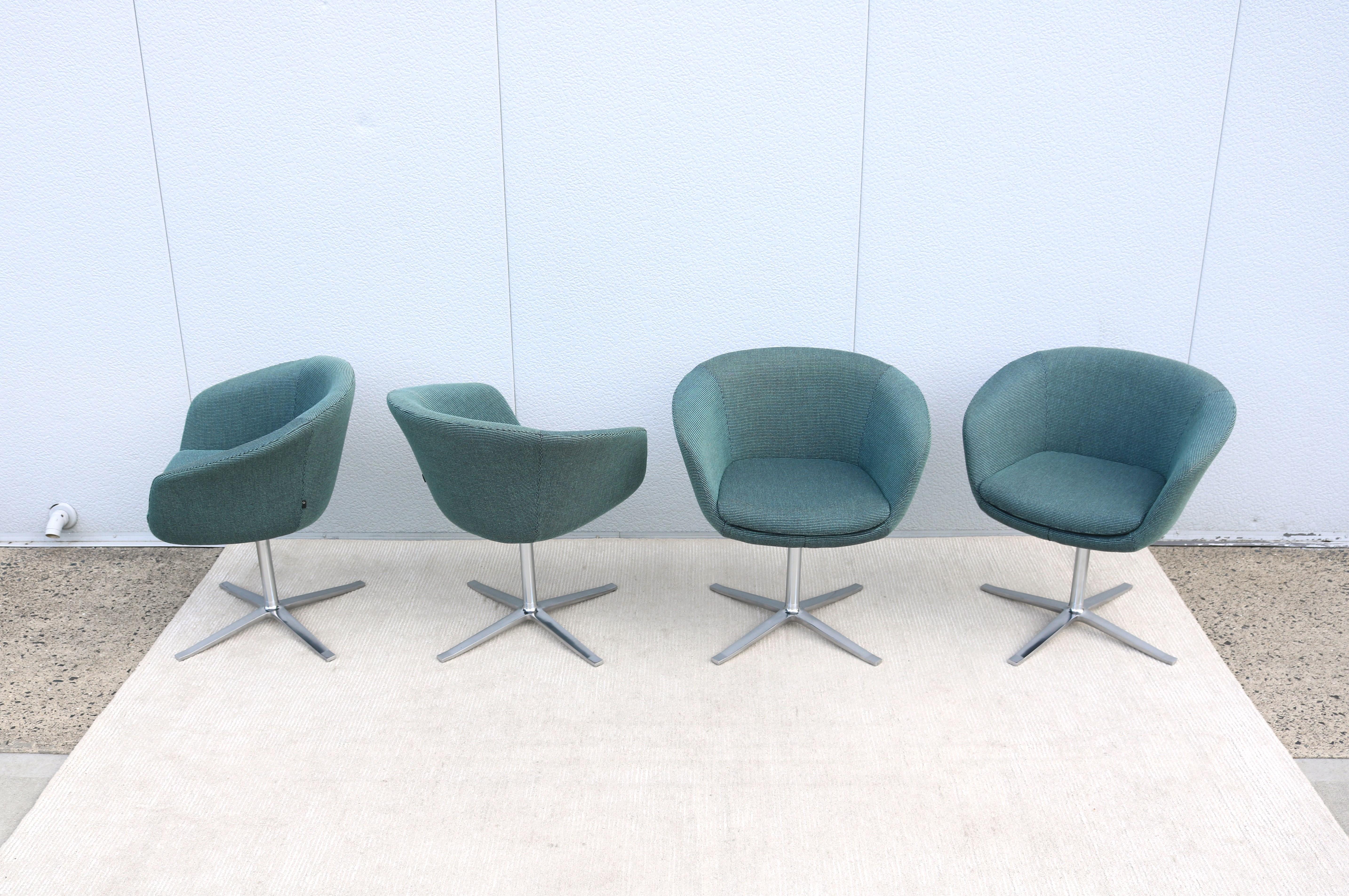 Sedie girevoli moderne Pearson Lloyd per Coalesse Bob di Walter Knoll - Set di 4 In condizioni ottime in vendita a Secaucus, NJ