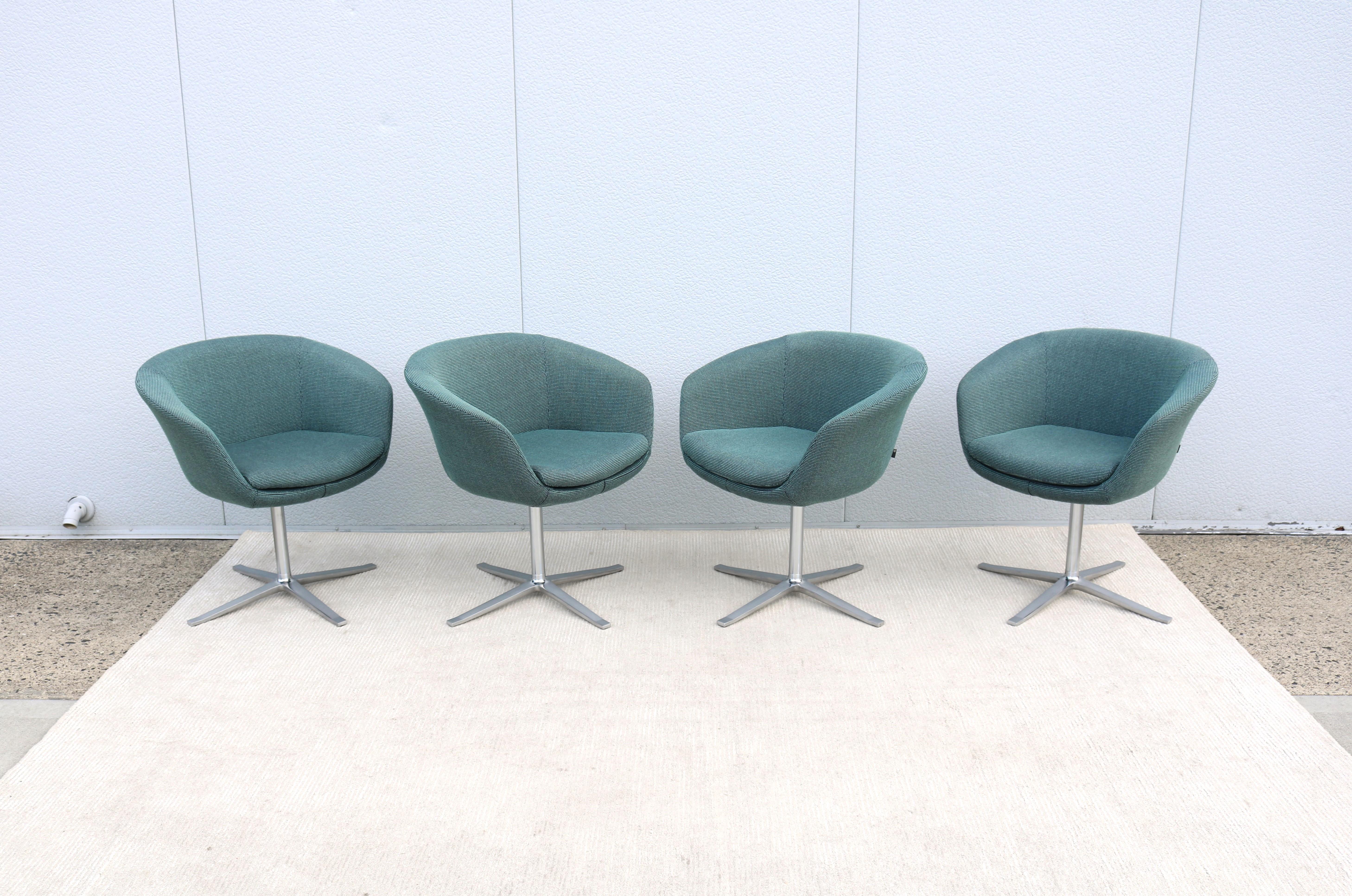Alluminio Sedie girevoli moderne Pearson Lloyd per Coalesse Bob di Walter Knoll - Set di 4 in vendita