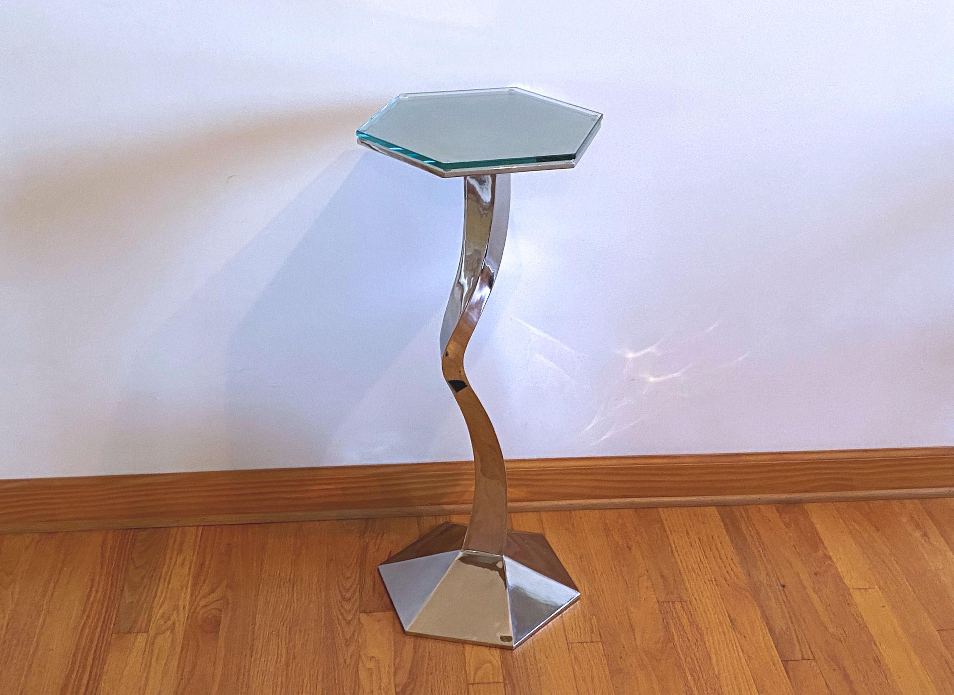 The making of this sculptural pedestal table from the design to the fabrication  required many hours of laborious and tedious work and is truly a functional work of art. 