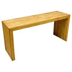 Modern Pencil Bamboo Console Table