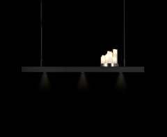 Modern Pendant, Black Matt & Nickel Finish, Soirée Collection, Brand van Egmond