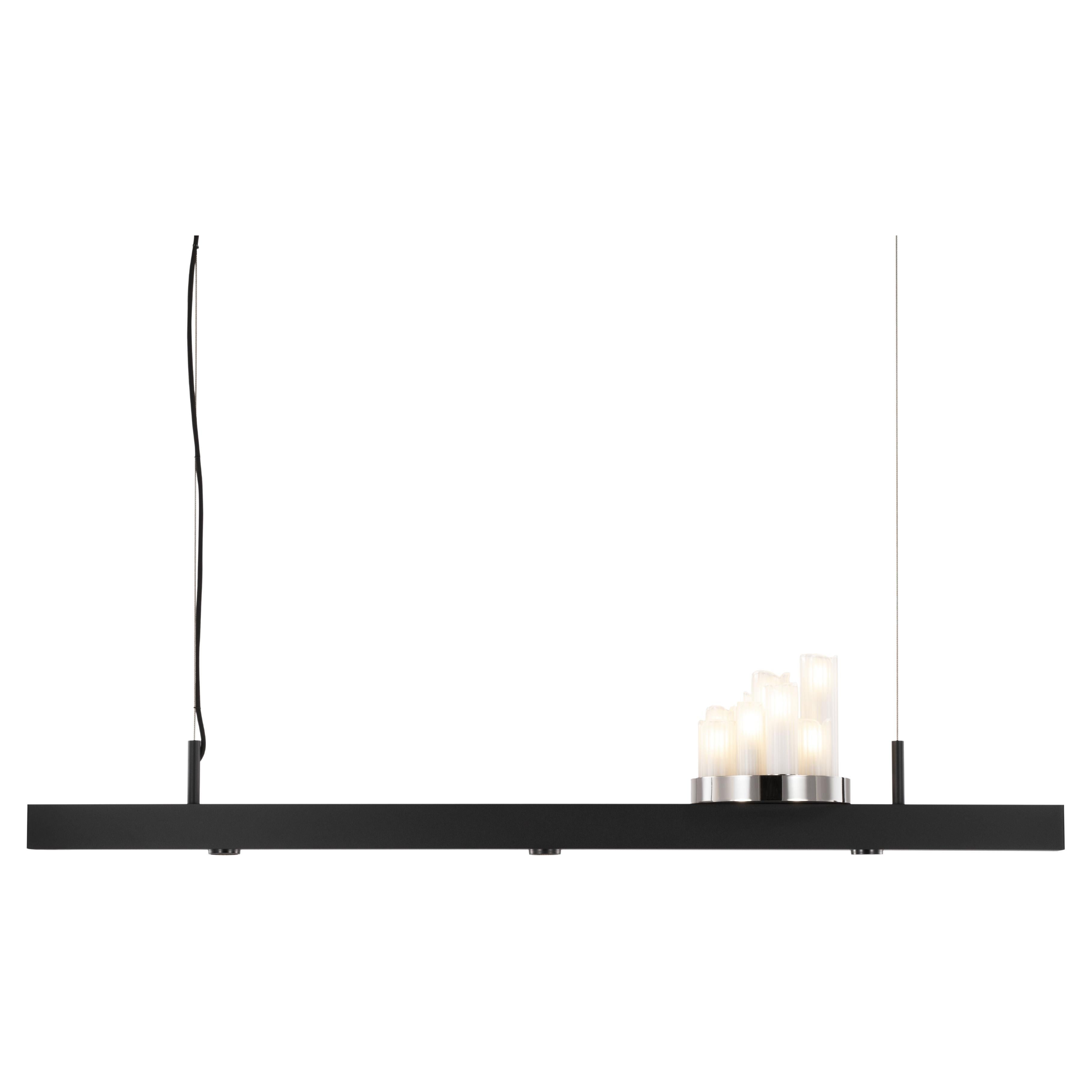 Ciondolo moderno, finitura nera opaca e nichel, Collection'S, Brand Van Egmond