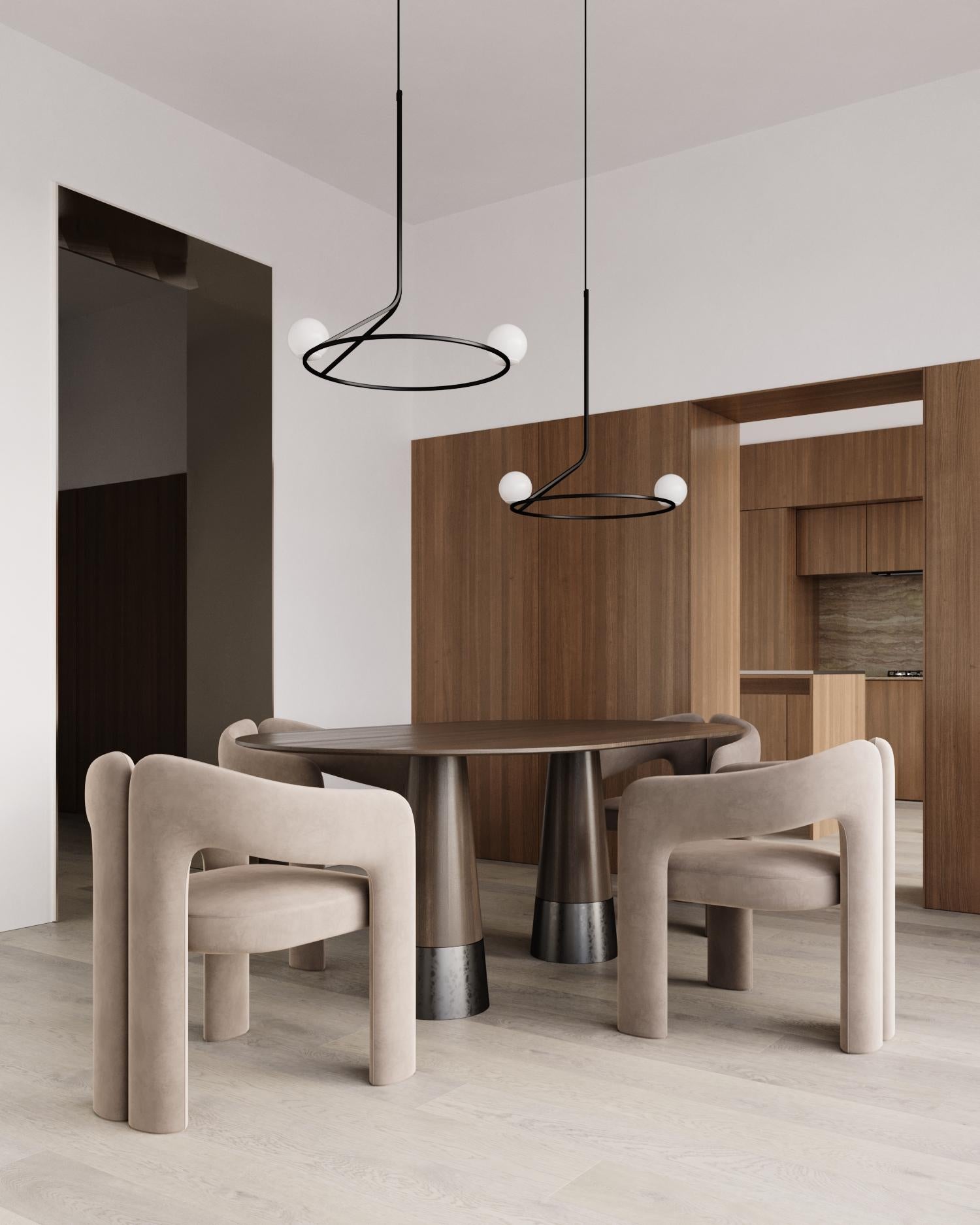 Ukrainian Modern Pendant Ceiling lighting Restaurant minimalism Artist White Opaque Glass For Sale