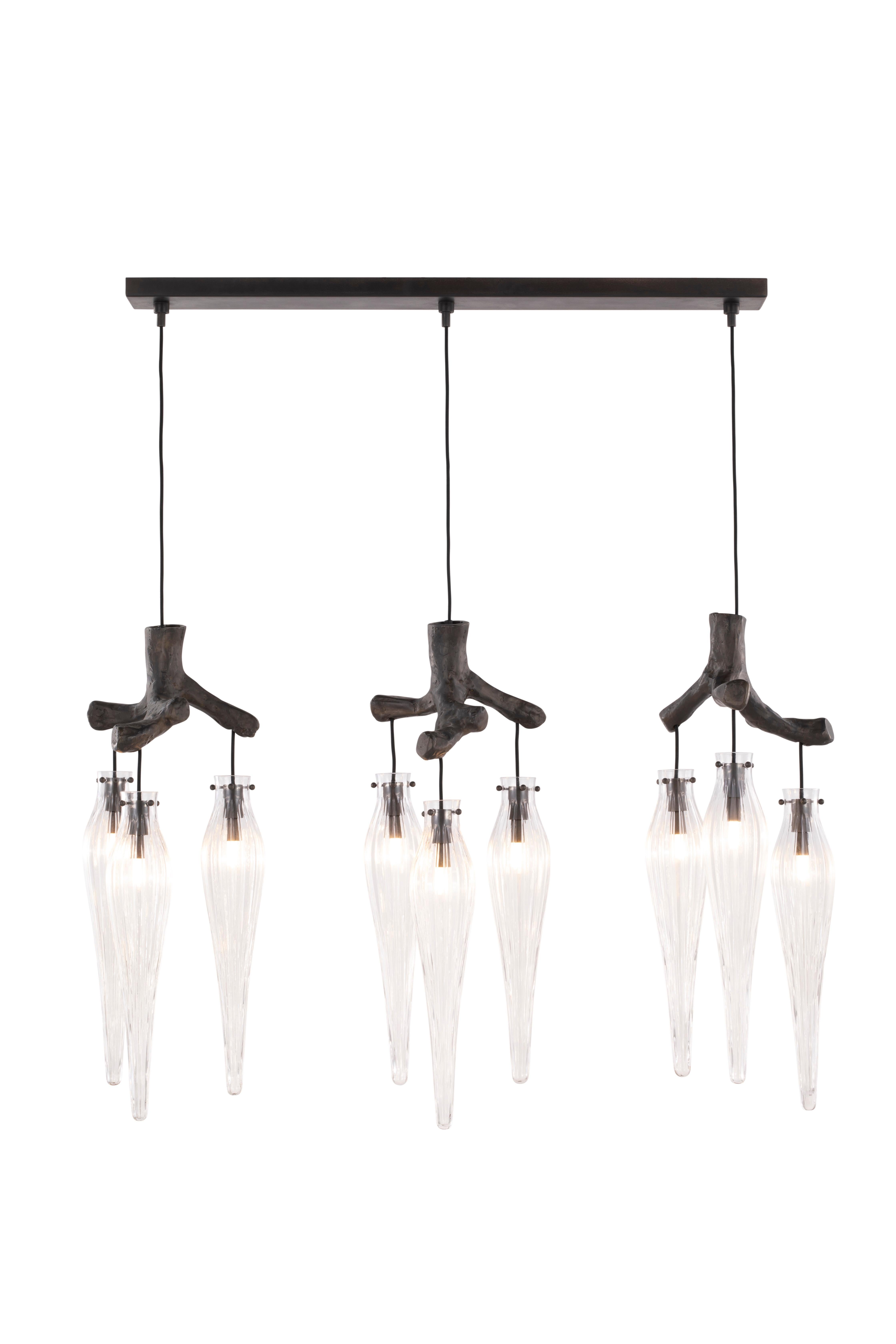 Lampadario a sospensione moderno, finitura nera opaca, Collection'S in vendita 5