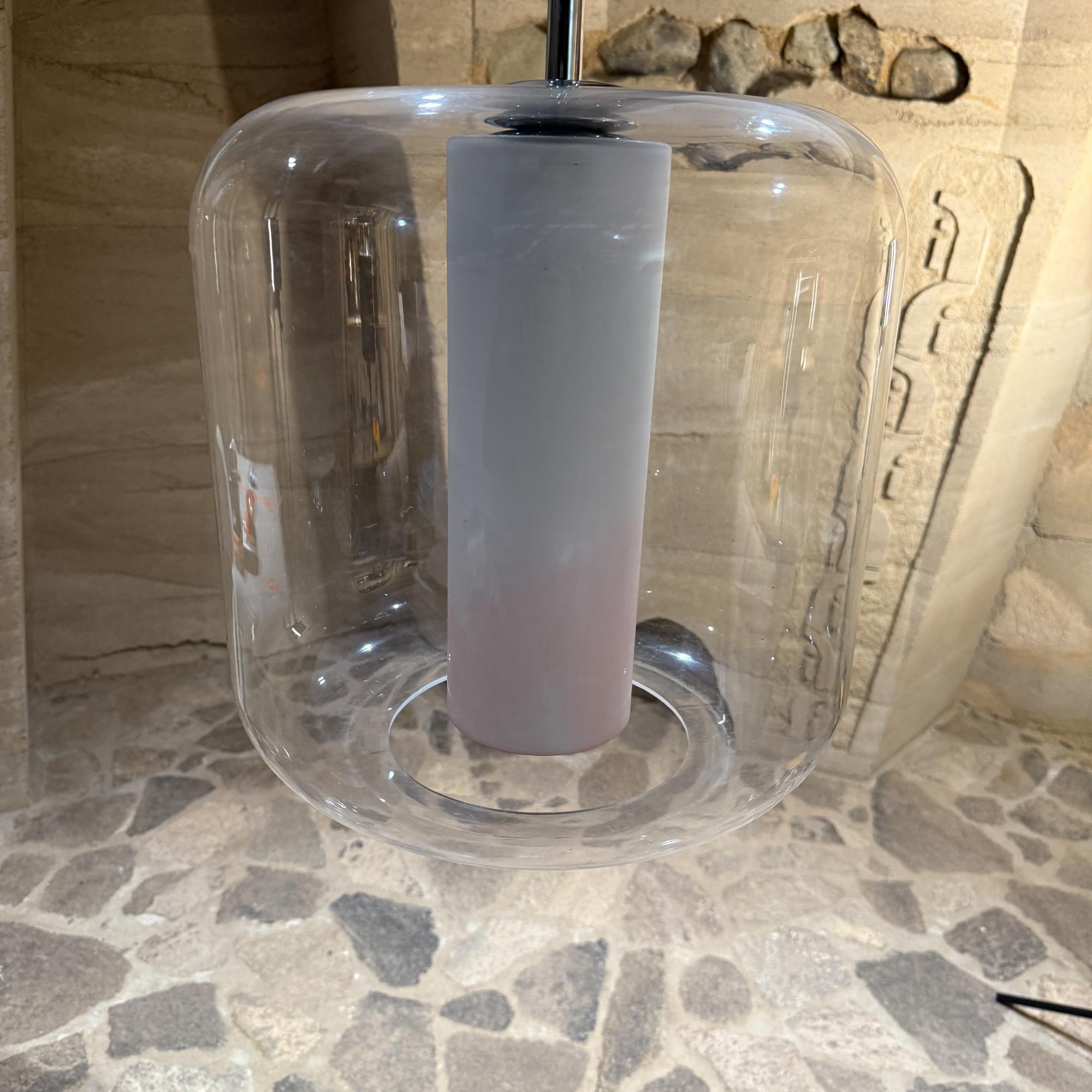 Lámpara Colgante Moderna Lucite Vidrio Esmerilado Difusor Moderno en venta