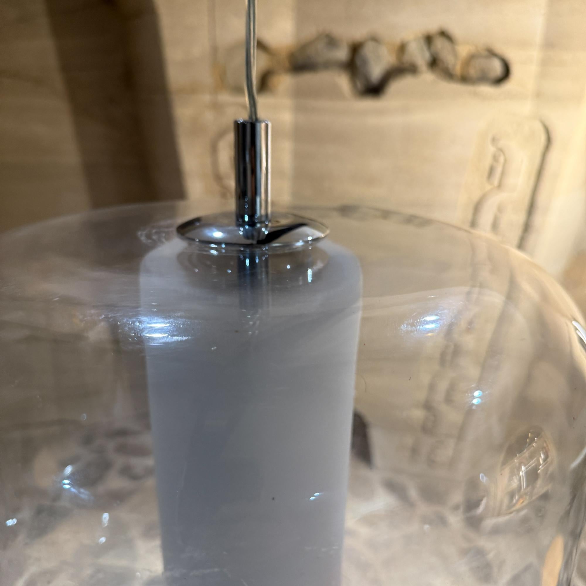 Lámpara Colgante Moderna Lucite Vidrio Esmerilado Difusor Desconocido en venta