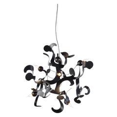 Lampe à suspension moderne en finition noire mate, collection Kelp de Brand van Egmond