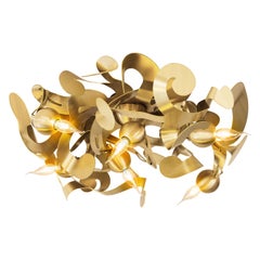 Modern Pendant in a Brass Finish - Kelp Collection, by Brand van Egmond  