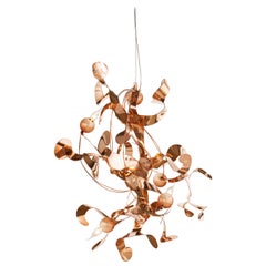 Modern Pendant in a Copper Finish, Kelp Collection, by Brand van Egmond