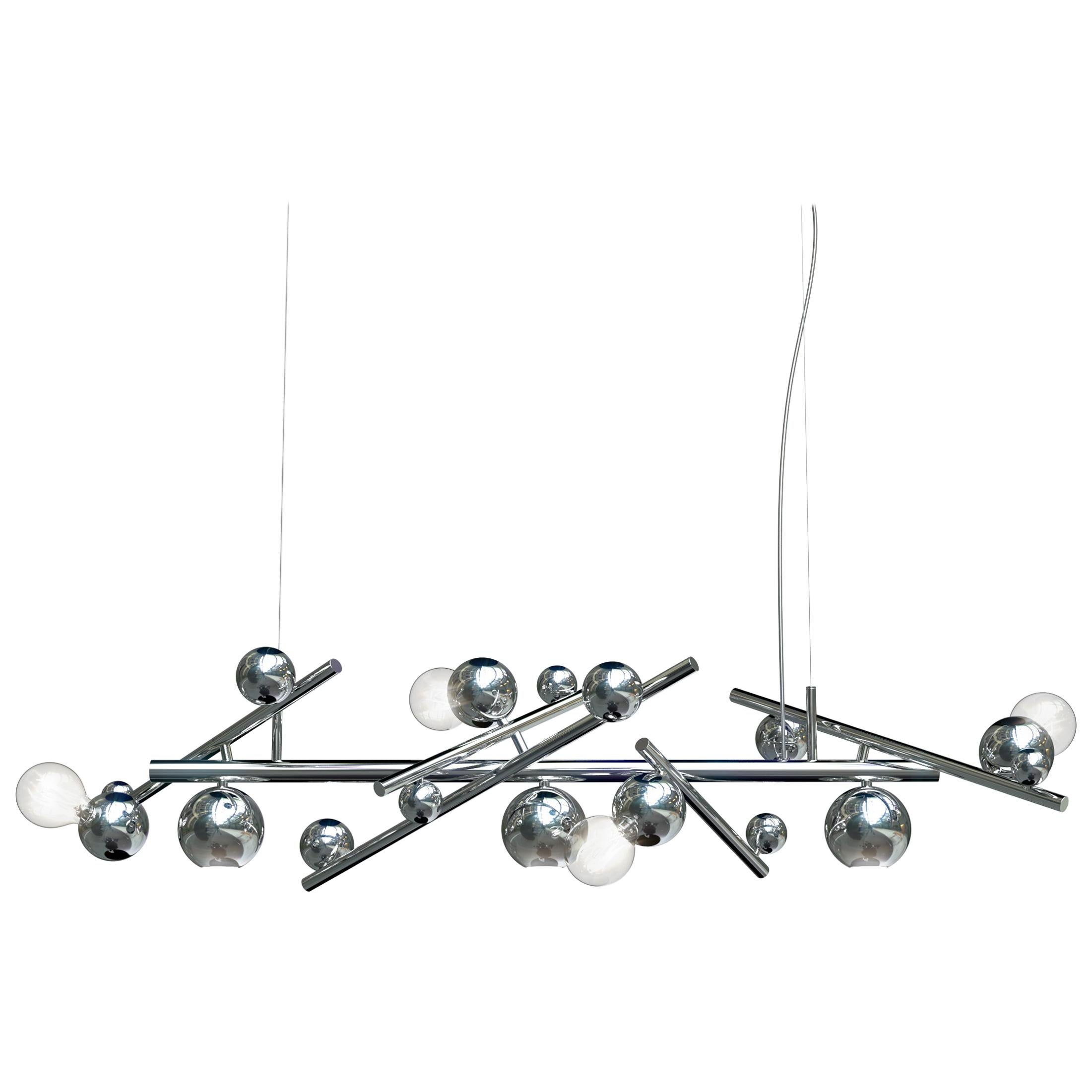 Modern Pendant in a Nickel Finish, Galaxy Collection, by Brand van Egmond   For Sale