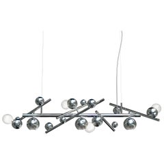 Modern Pendant in a Nickel Finish, Galaxy Collection, by Brand van Egmond  