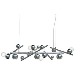 Modern Pendant in a Nickel Finish, Galaxy Collection, by Brand van Egmond