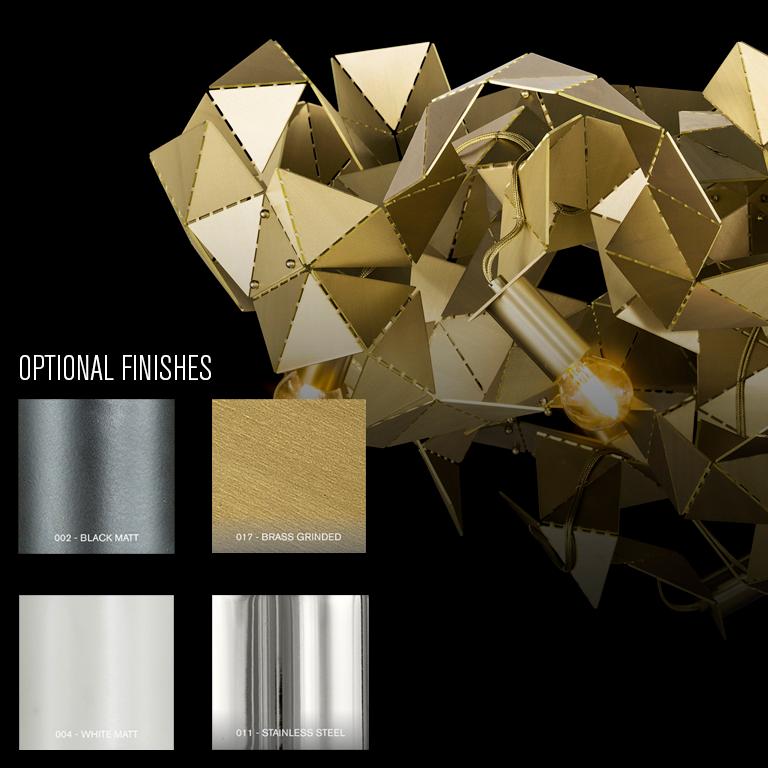 Ciondolo moderno con finitura in acciaio inox, collezione Fractal Cloud, di Brand In condizioni Nuovo in vendita a Naarden, NL