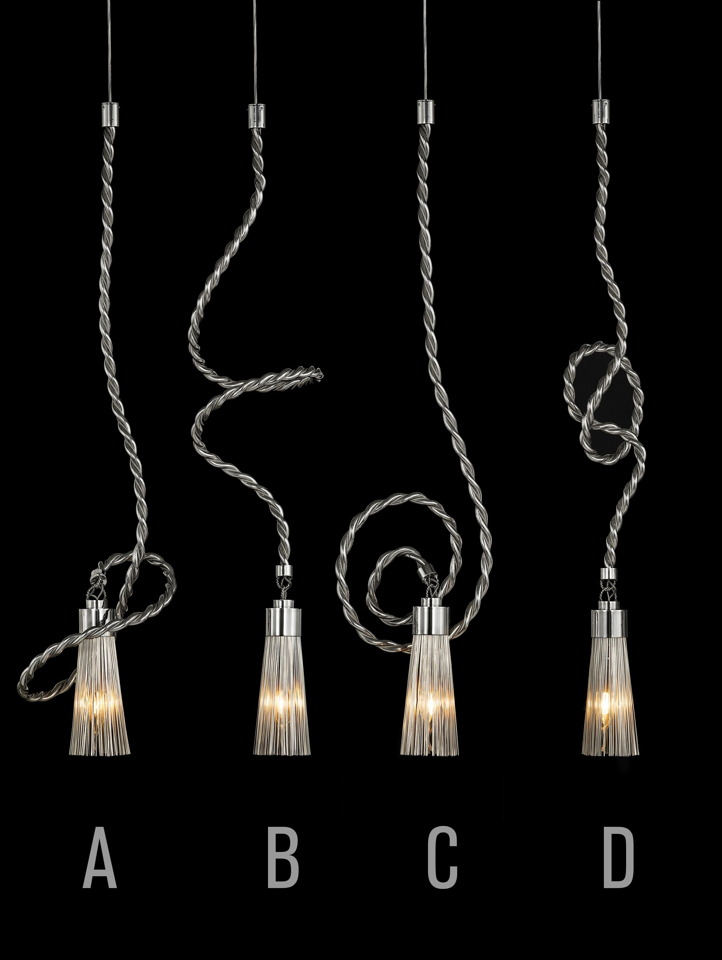 Modern Pendant in Stainless Steel, Sultans of Swing Collection, by Brand In New Condition For Sale In Naarden, NL