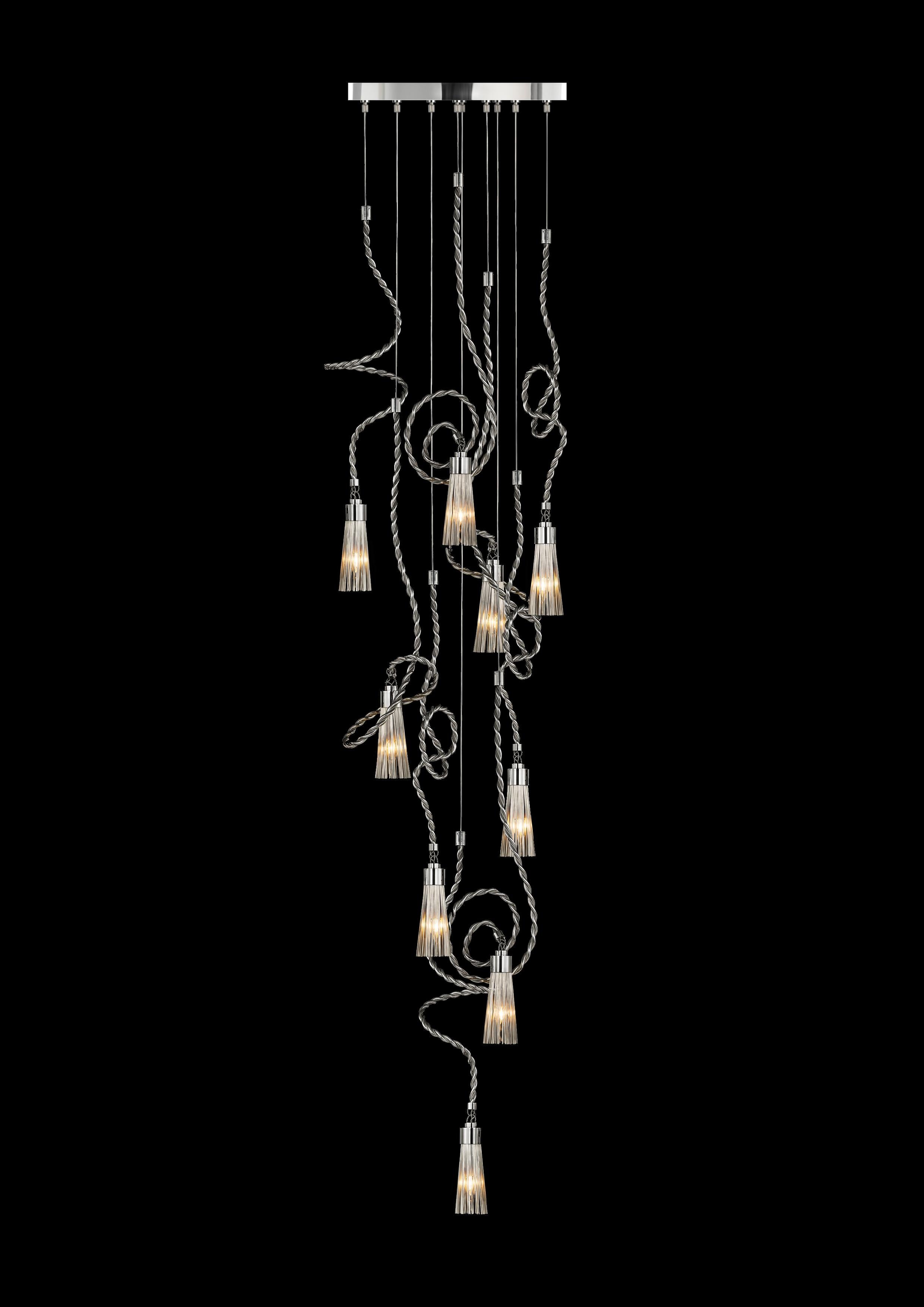 Modern Pendant in Stainless Steel, Sultans of Swing Collection, by Brand