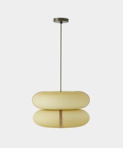 Lampada a sospensione moderna 'Bolina' 509.26 di Fabio Fantolino x TOOY, vetro ambrato