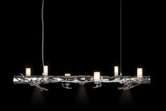 Modern Pendant, Nickel Finish, Takara Candles Collection by Brand van Egmond