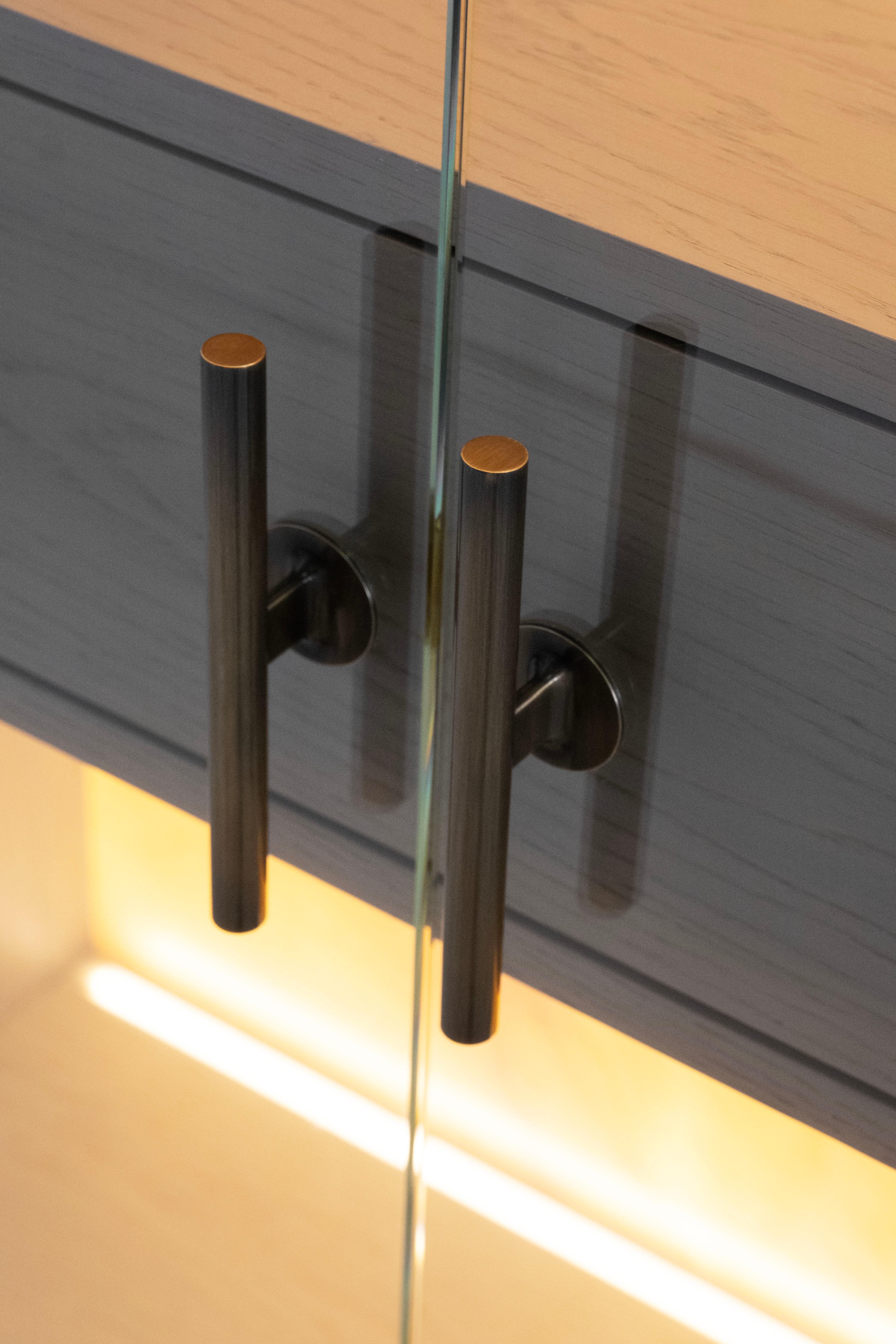 Mueble Bar Vitrina Penedo Moderno Calacatta Bianco Hecho a Mano Portugal Greenapple en venta 5