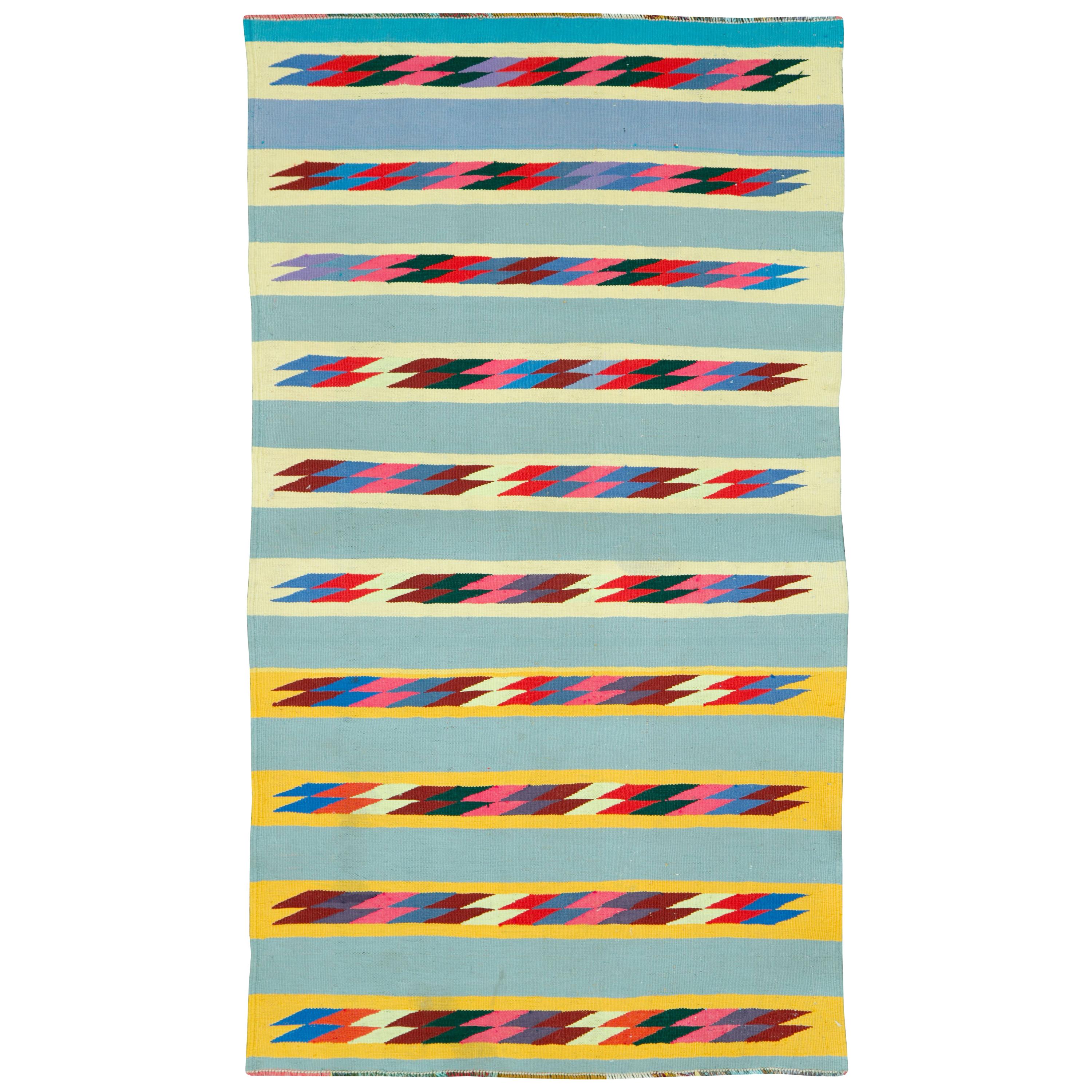 Kilim persan moderne à tissage plat