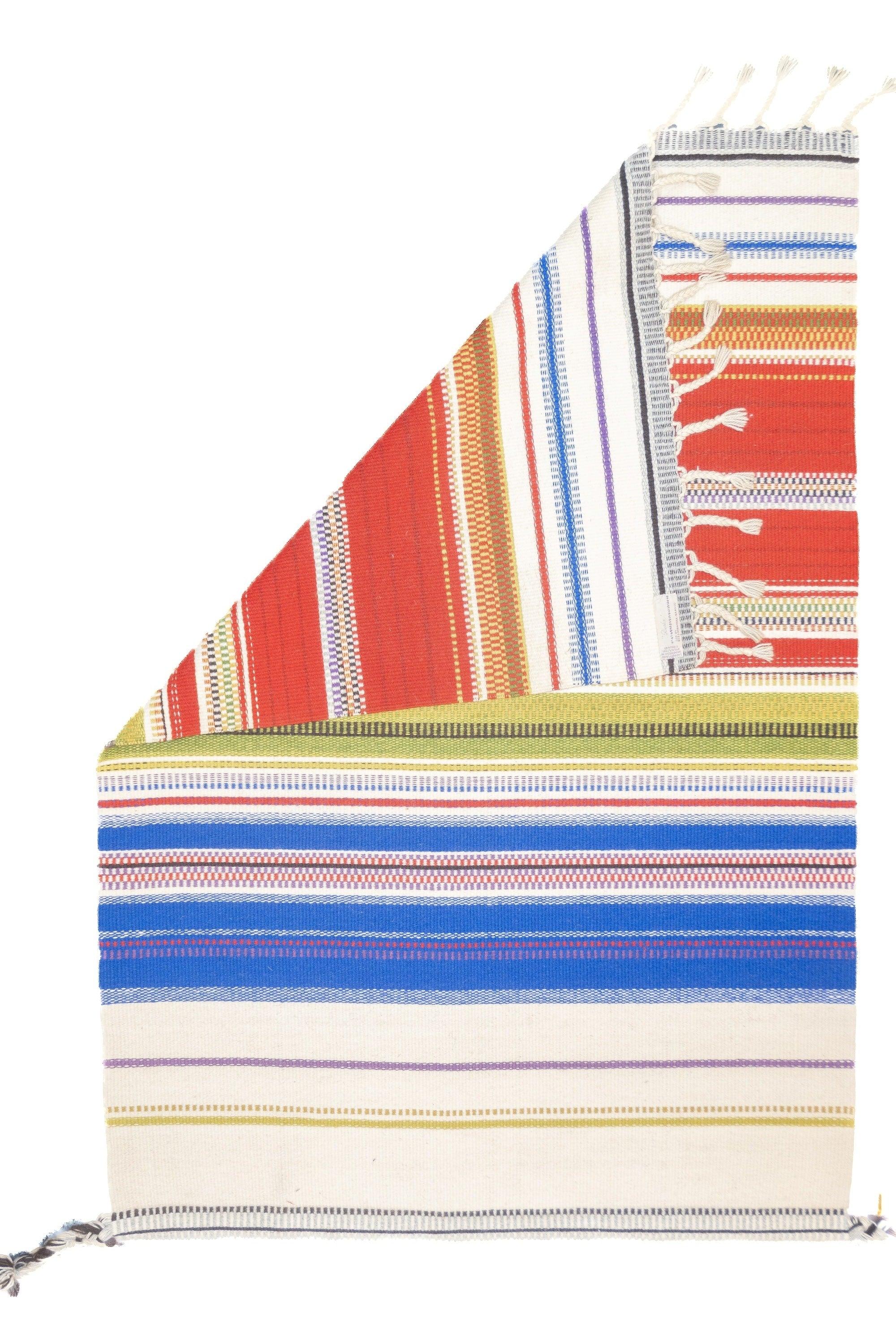 Modern Persian Kilim Wool Rug 3'3'' x 4'8''. A technique rather than a type of rug. Technique is: slit tapestry, warp shared wefting, single or double weft interlocking. Also refers to plain-weave bands at end finishes. Kilims are light weight,