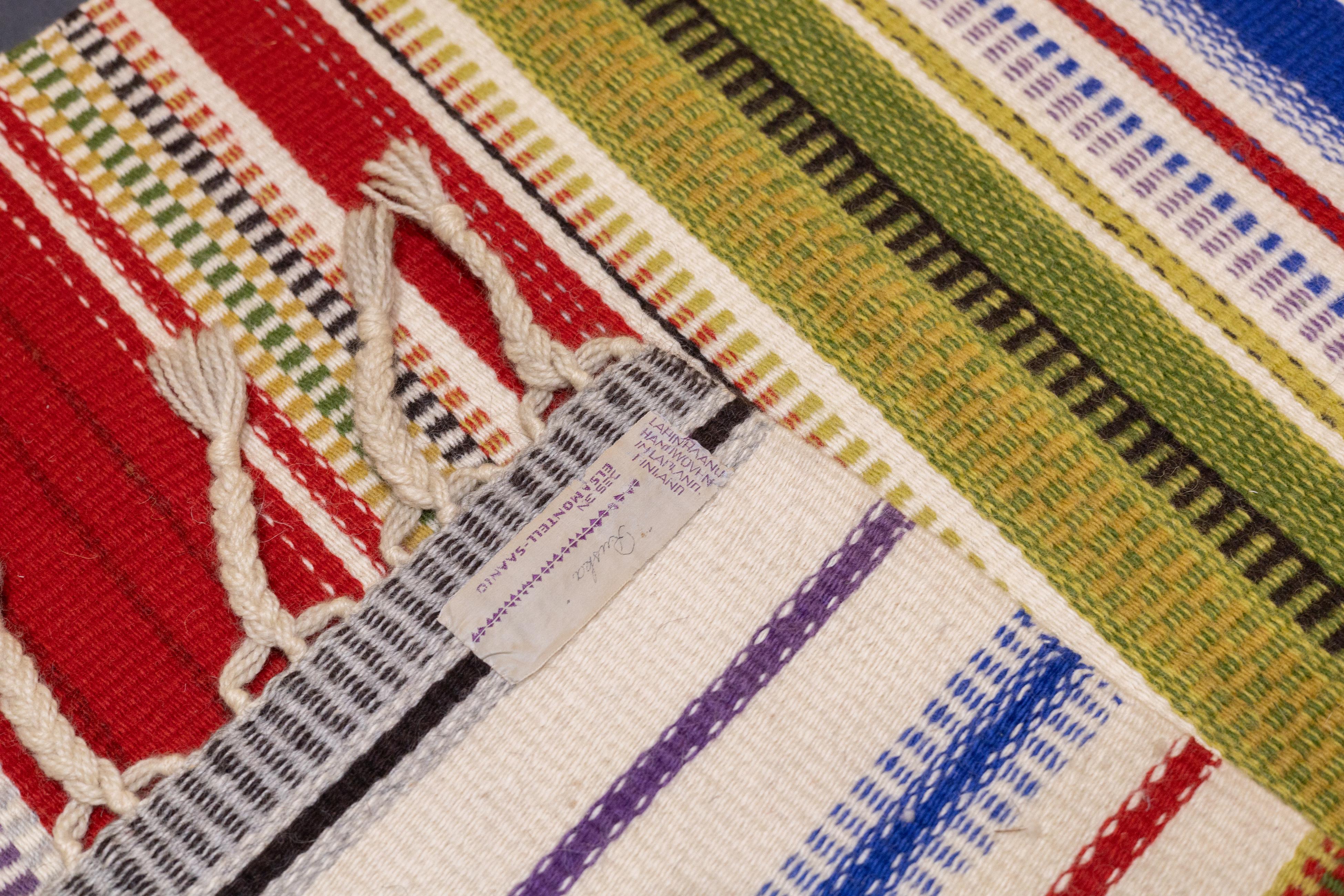 Modern Persian Kilim Wool Rug 3'3'' x 4'8'' For Sale 3
