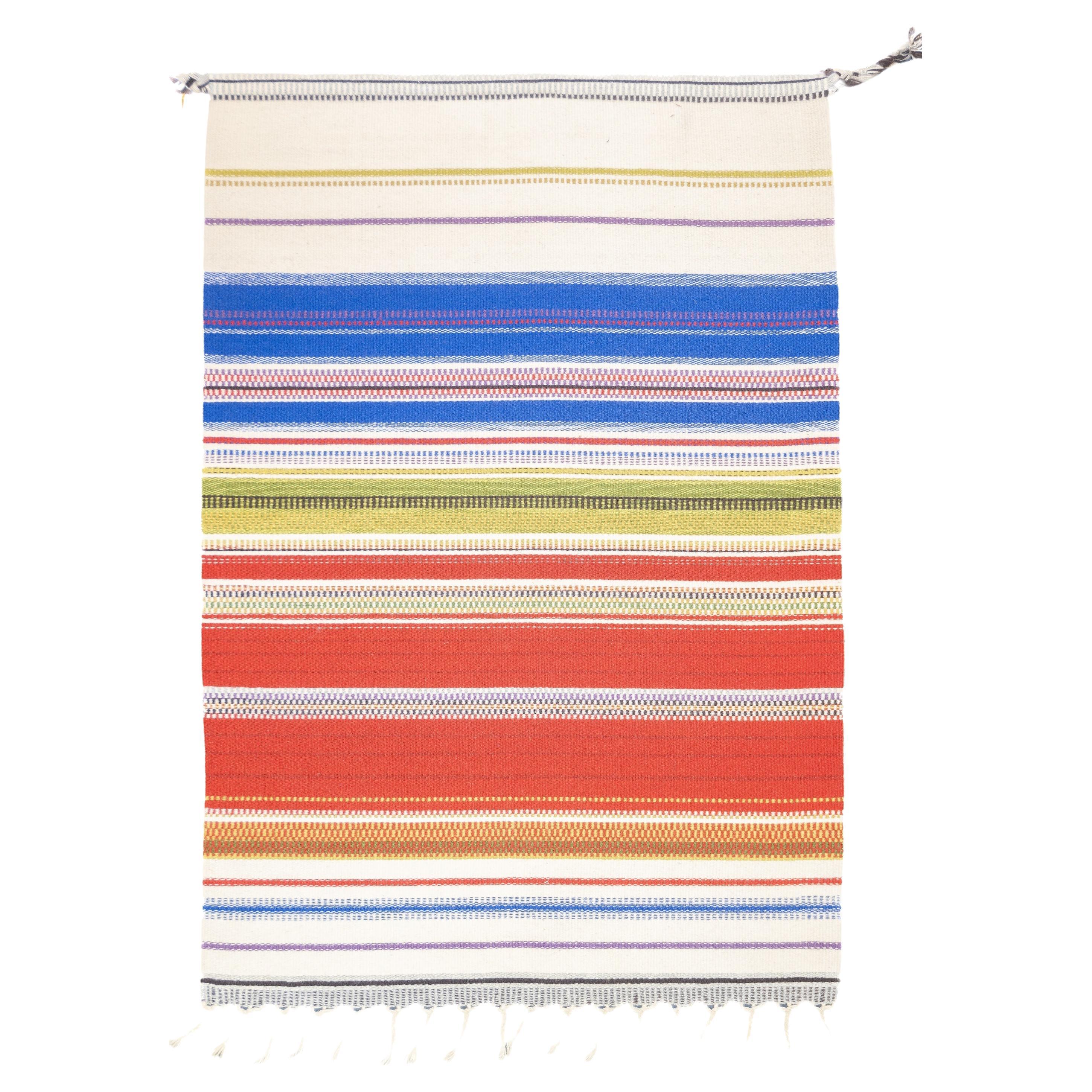 Modern Persian Kilim Wool Rug 3'3'' x 4'8'' For Sale