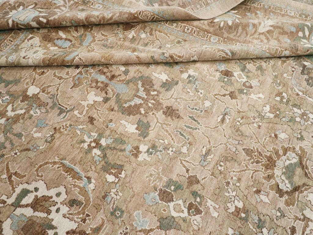 Moderner persischer Mahal-Teppich in Zimmergröße (Wolle) im Angebot