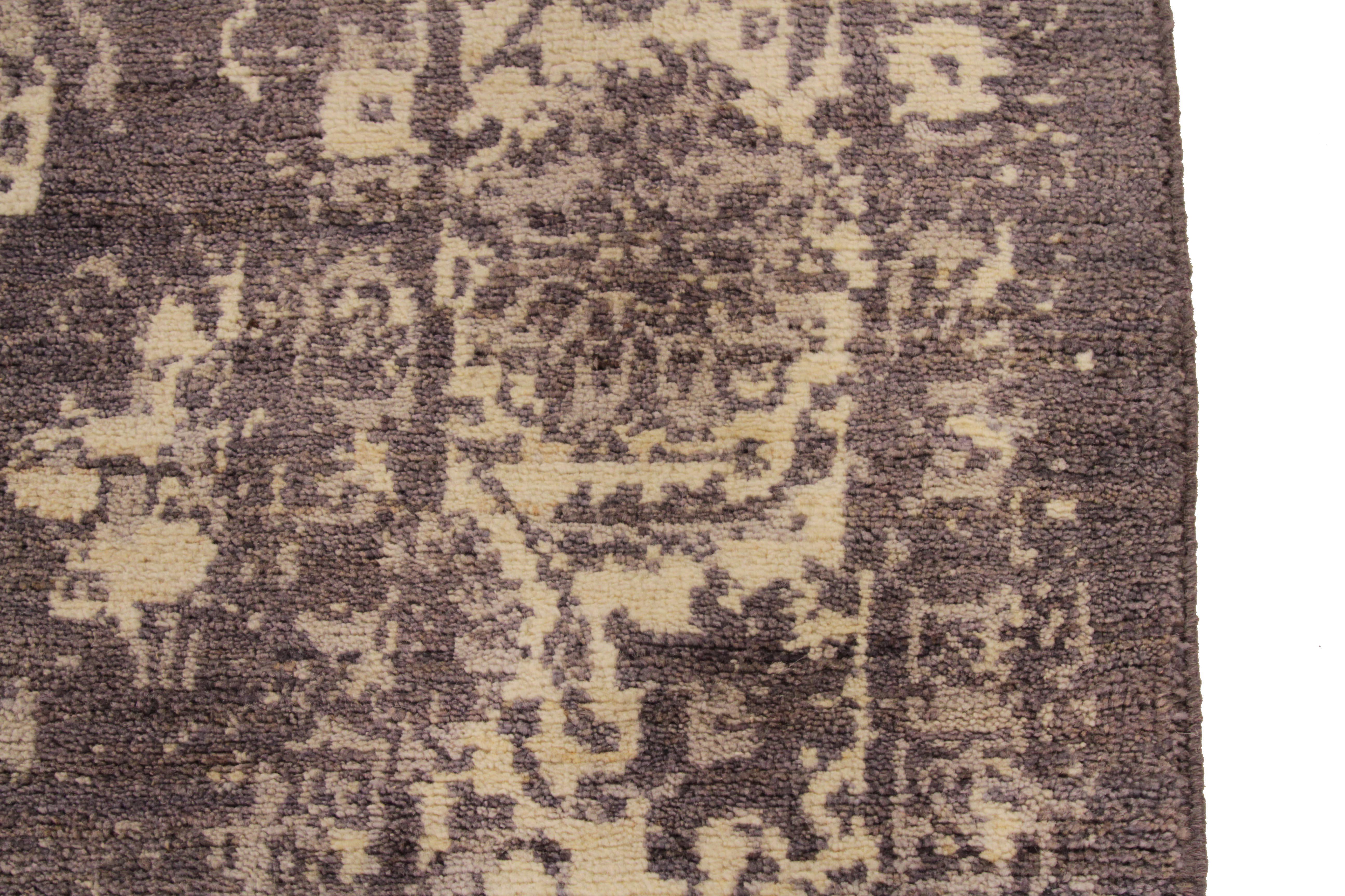 20th Century Modern Persian Rug Oushak Design with Large Ivory Medallion over Brown Field For Sale