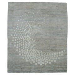 Moderner persischer Sfera-Teppich aus Seide 227x169cm