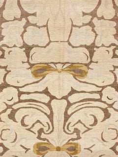 Contemporary Handmade Persian Room Size Carpet In Viennese Secession Style