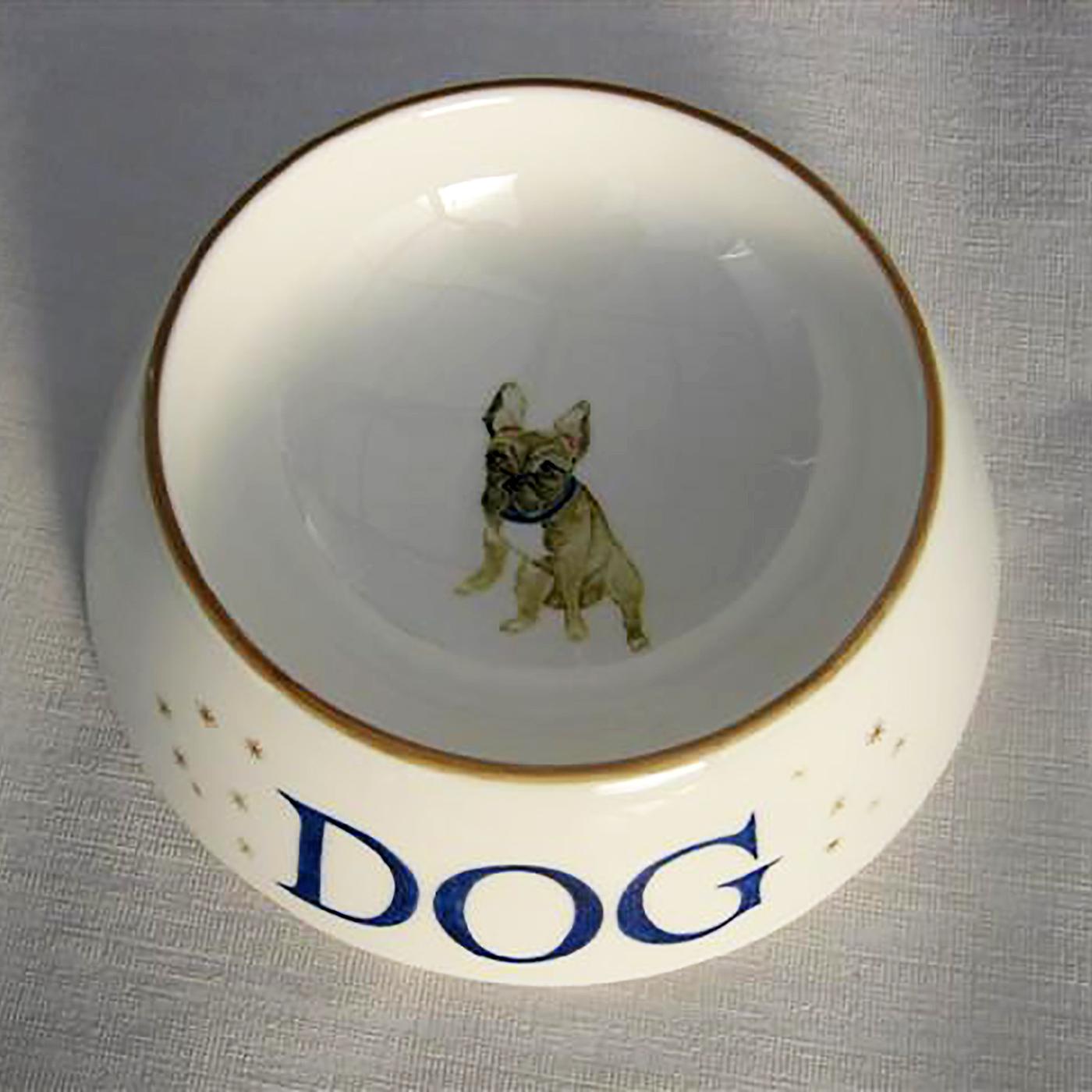 Moderne moderne, personalisierte, handbemalte Hundeschale aus Porzellan Sofina Boutique Kitzbuehel im Angebot 2