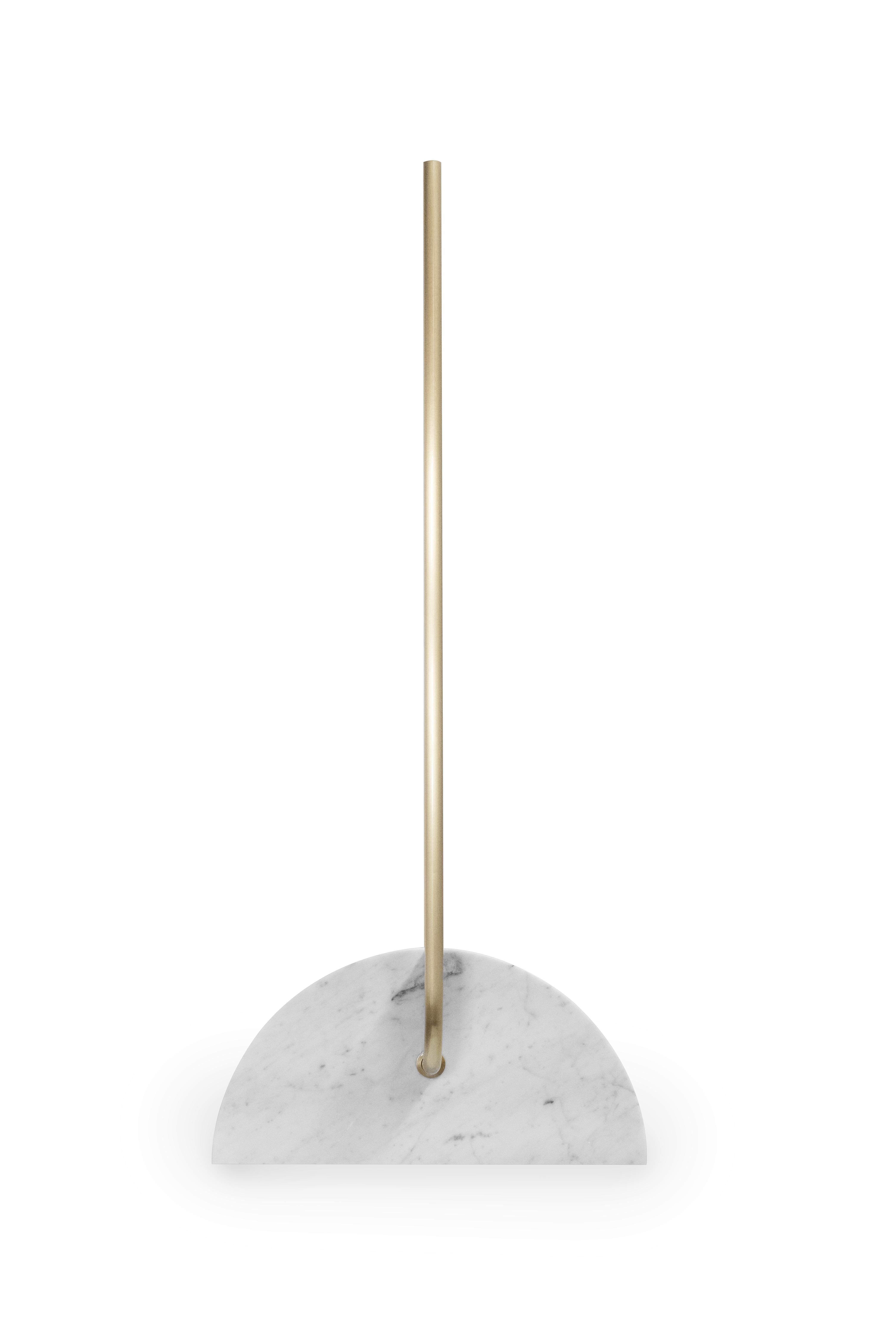 Contemporary Modern Pessoa Hanging Lamp, Marble Brass, Handmade in Portugal by Greenapple For Sale