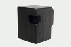 Modern Piedras Negras Side Table, Brushed Wood