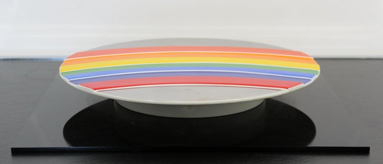 Modern Piene Rosenthal Jahresteller Rainbow Porcelain Ceramic Wall  Sculpture For Sale at 1stDibs