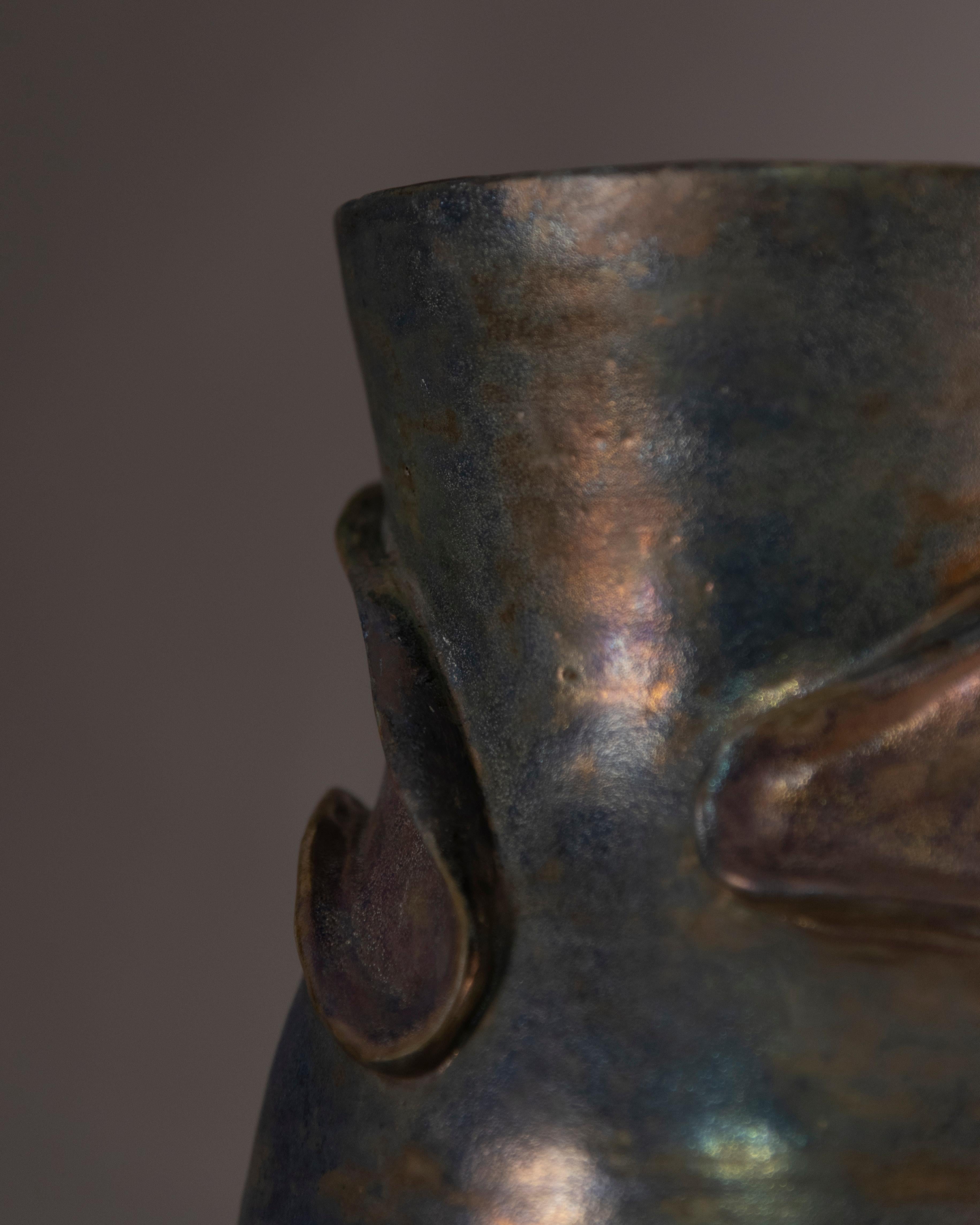 Modern Pietro Melandri Signed Italian Terracotta Vase  5