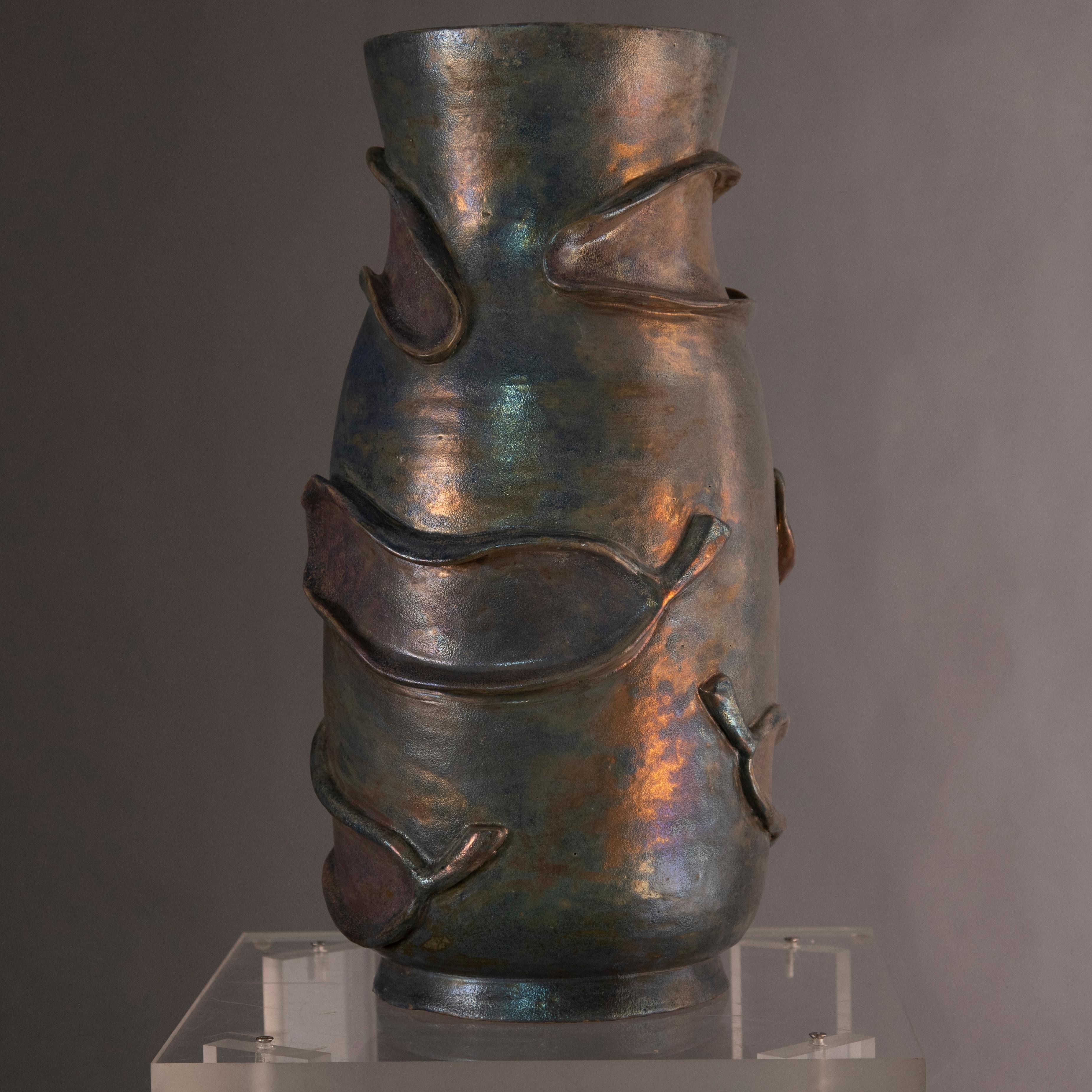 Modern Pietro Melandri Signed Italian Terracotta Vase  6