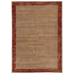 Moderner Piled-Teppich mit minimalistischem, modernem Design von Keivan Woven Arts