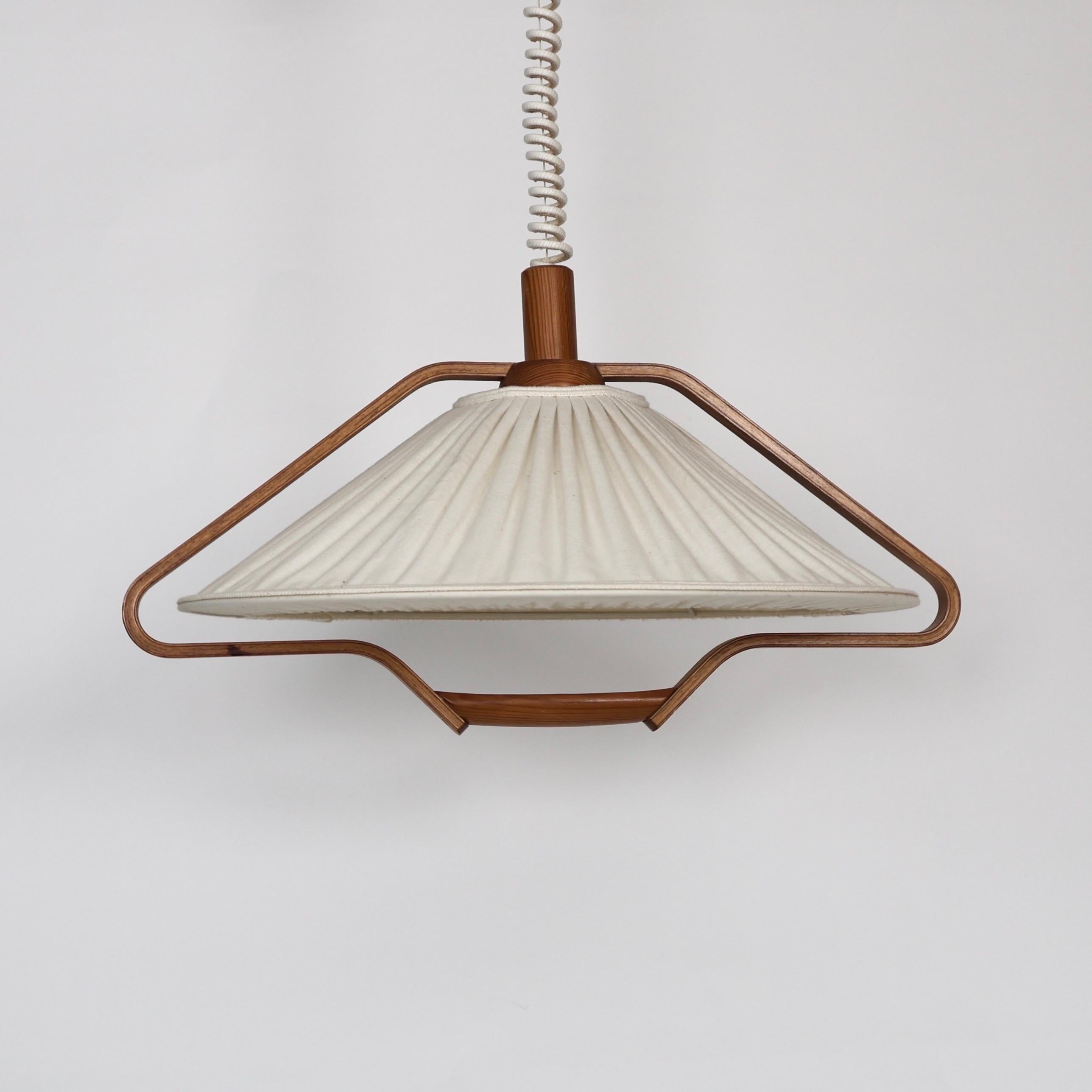 Modern Pine Wood Suspension Pendant by Markslöjd, Sweden, 1980s For Sale 5