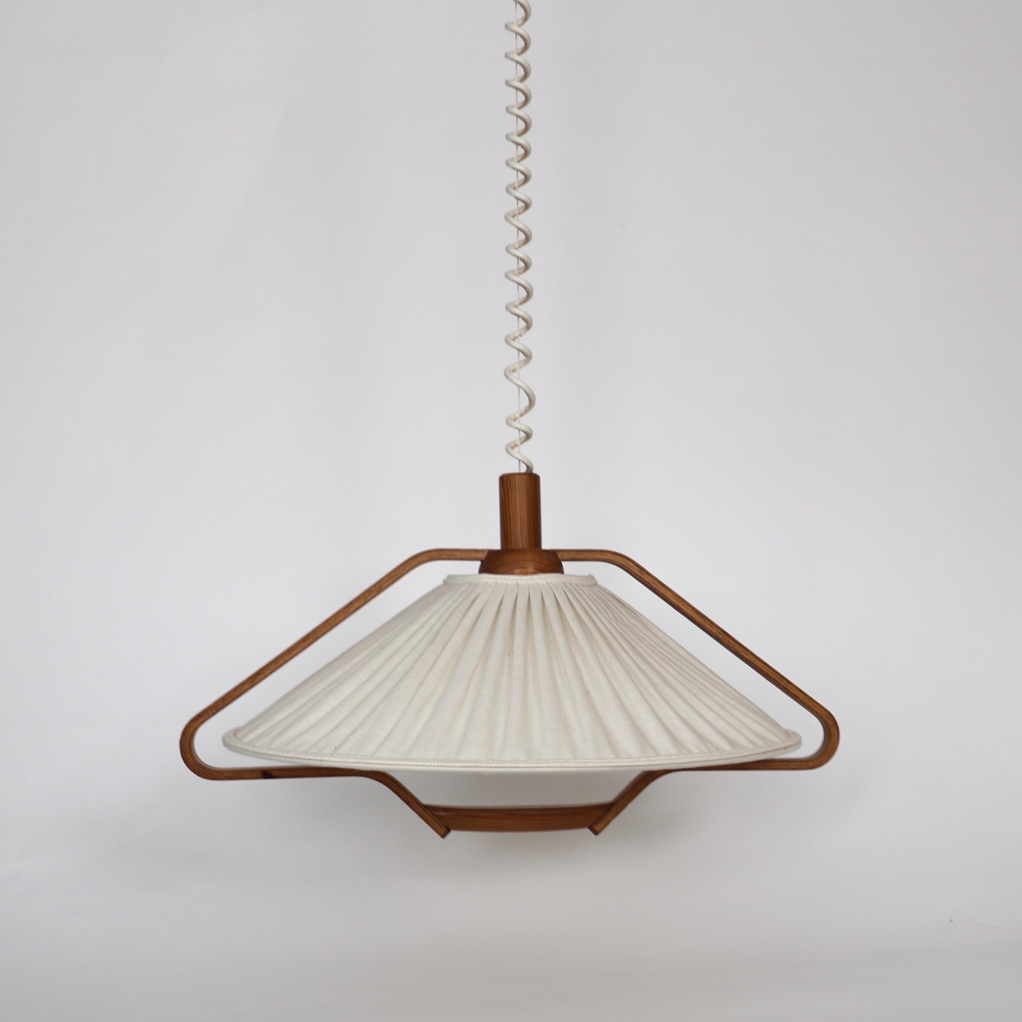Late 20th Century Modern Pine Wood Suspension Pendant by Markslöjd, Sweden, 1980s For Sale