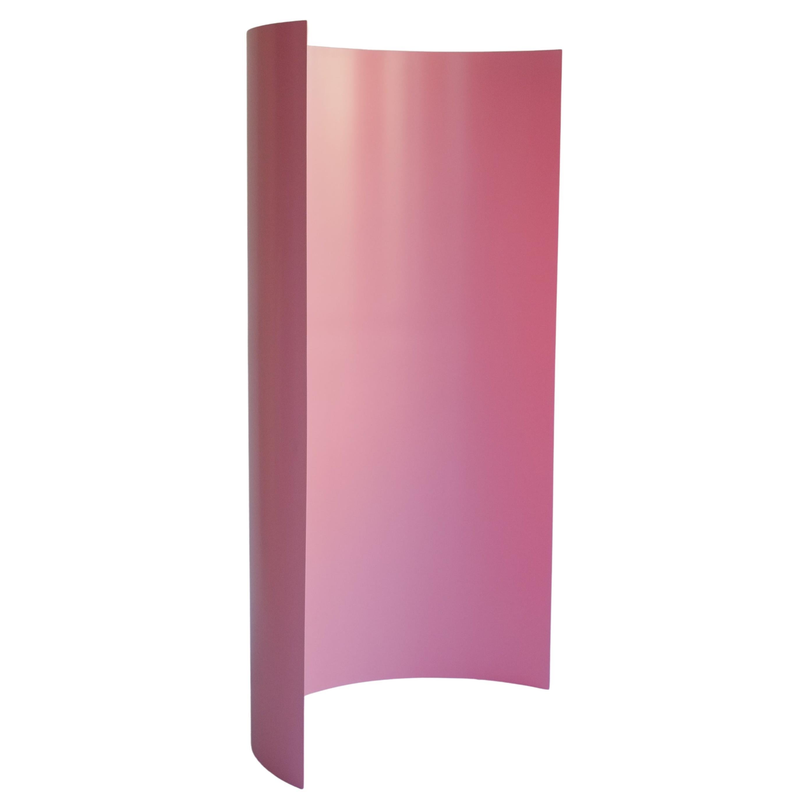 Modern Minimal Privacy Screen / Pink Room Divider in Aluminium